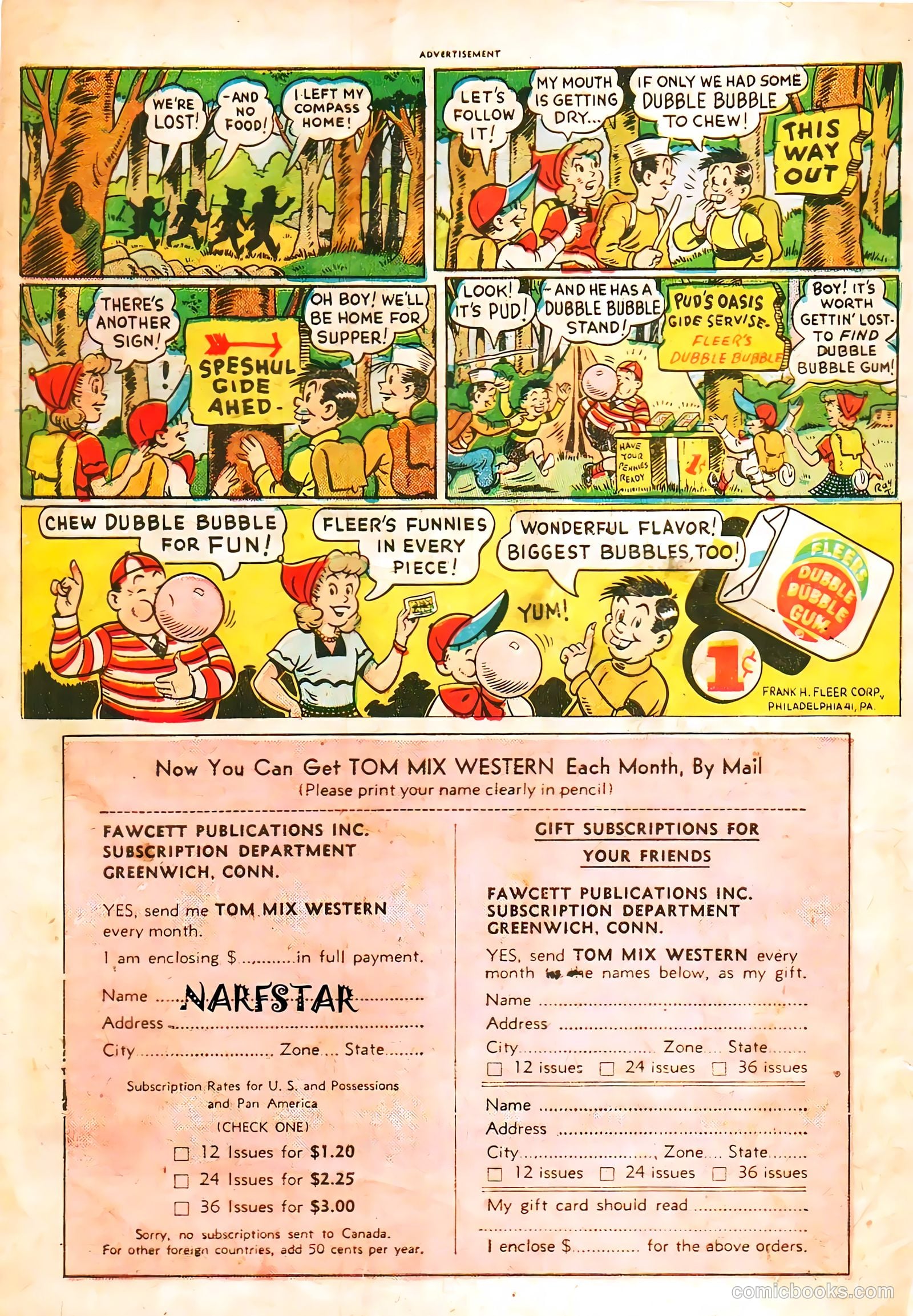 Tom Mix Western #44 — page 33 of 33