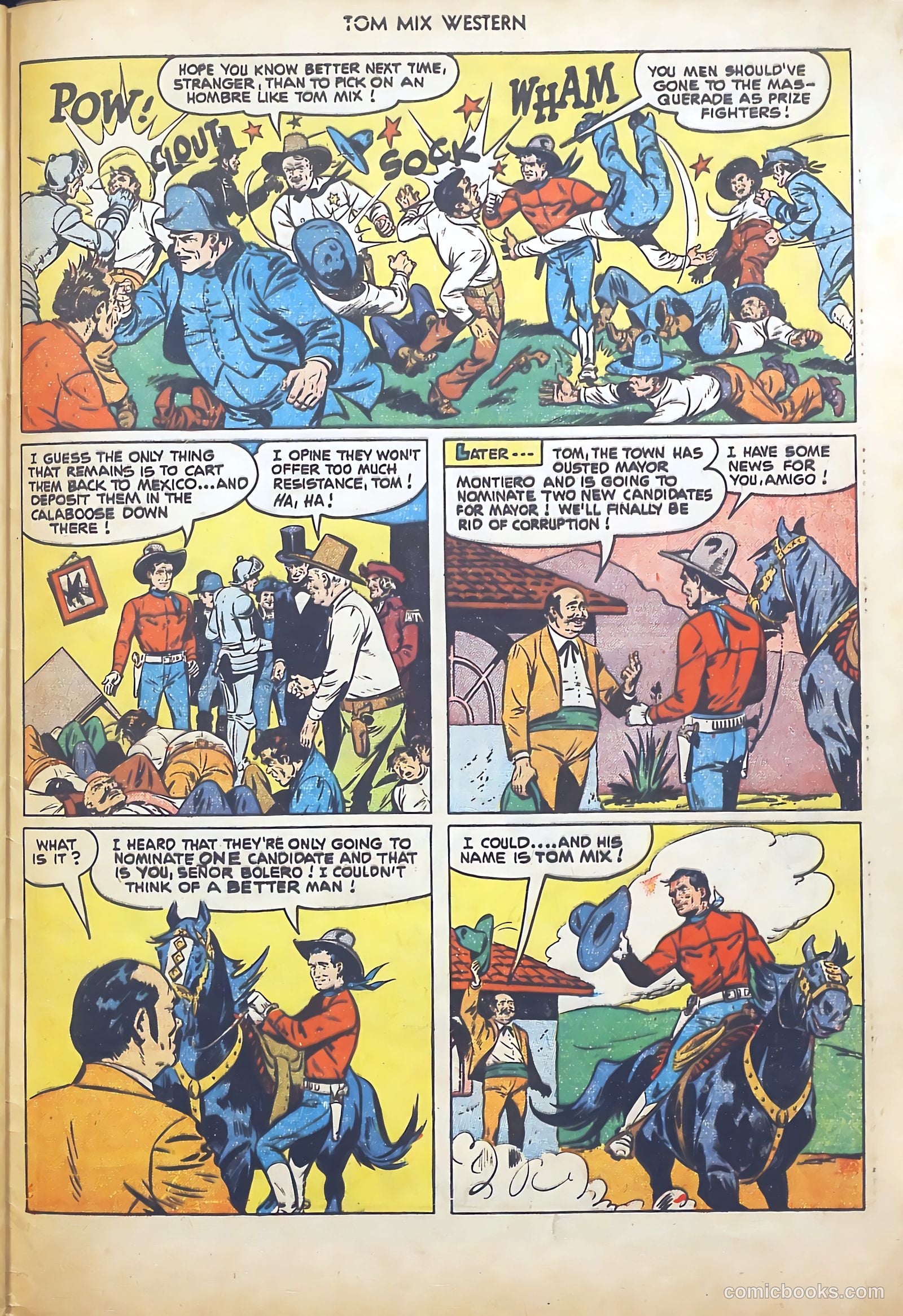 Tom Mix Western #45 — page 33 of 36