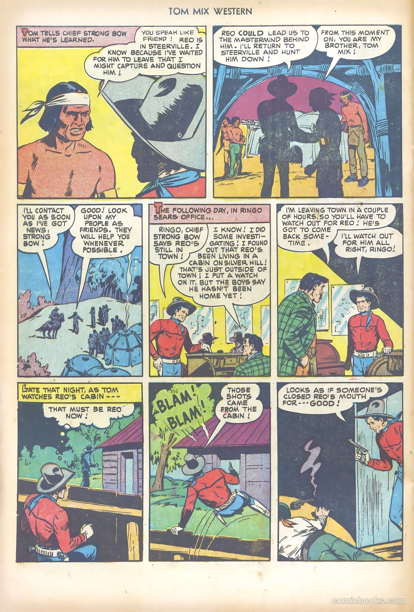 Tom Mix Western #46 — page 28 of 36