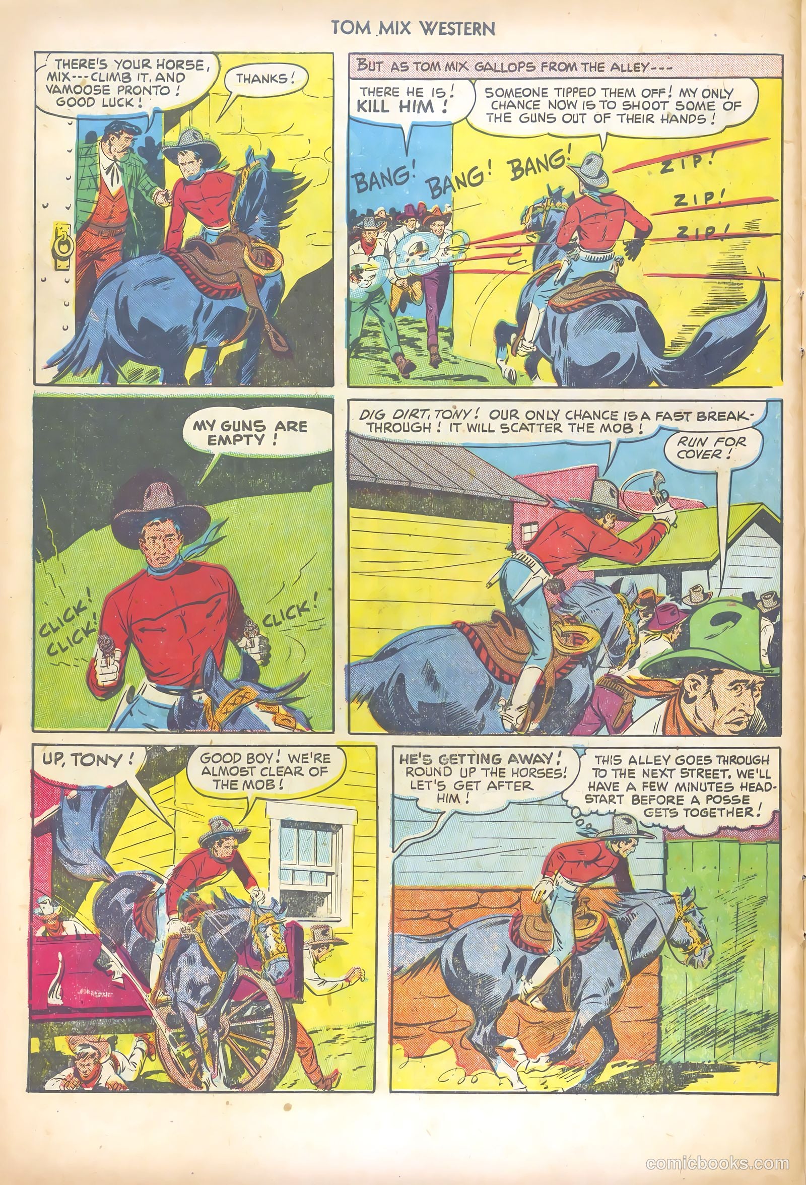 Tom Mix Western #46 — page 30 of 36