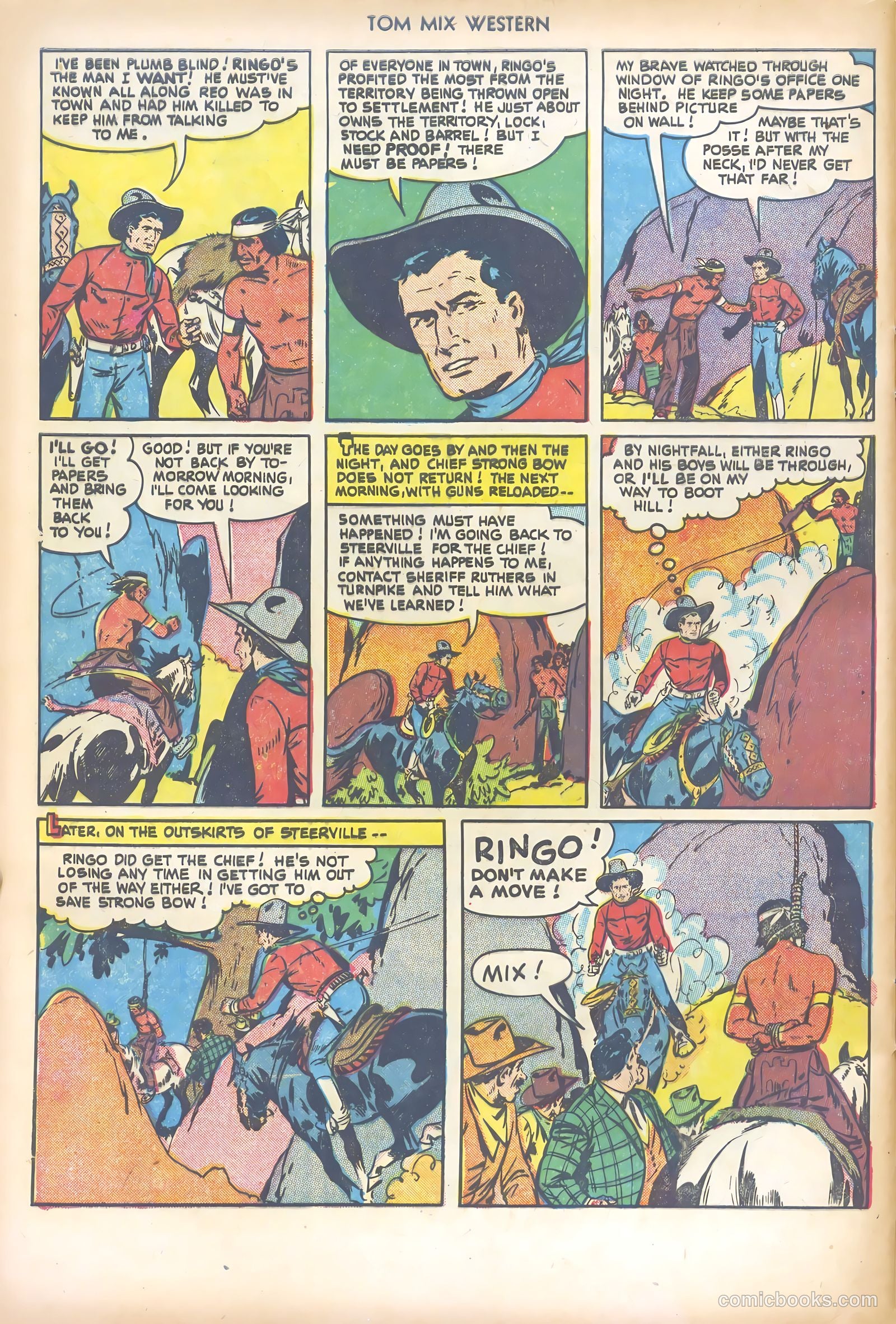 Tom Mix Western #46 — page 32 of 36