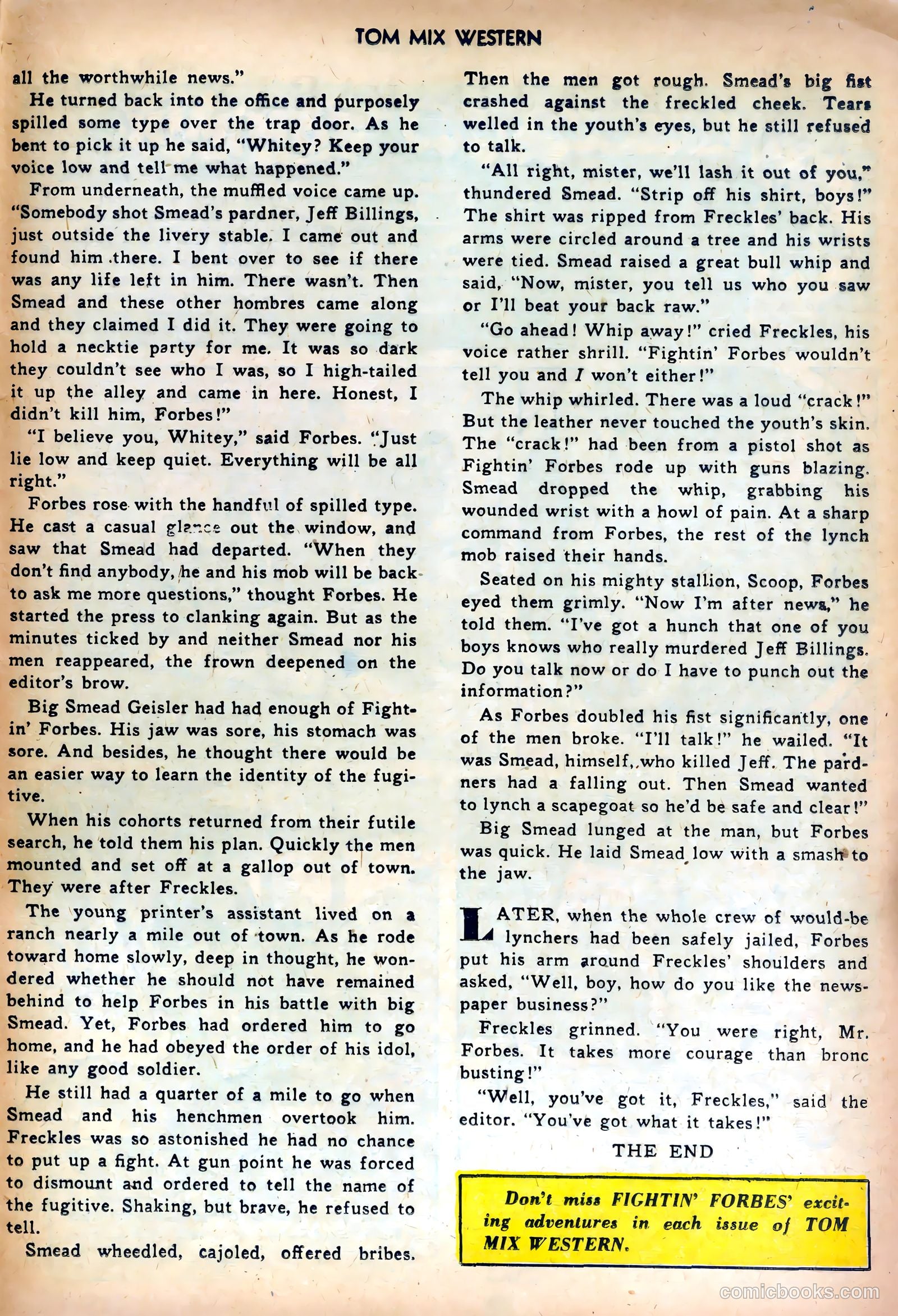 Tom Mix Western #48 — page 25 of 36