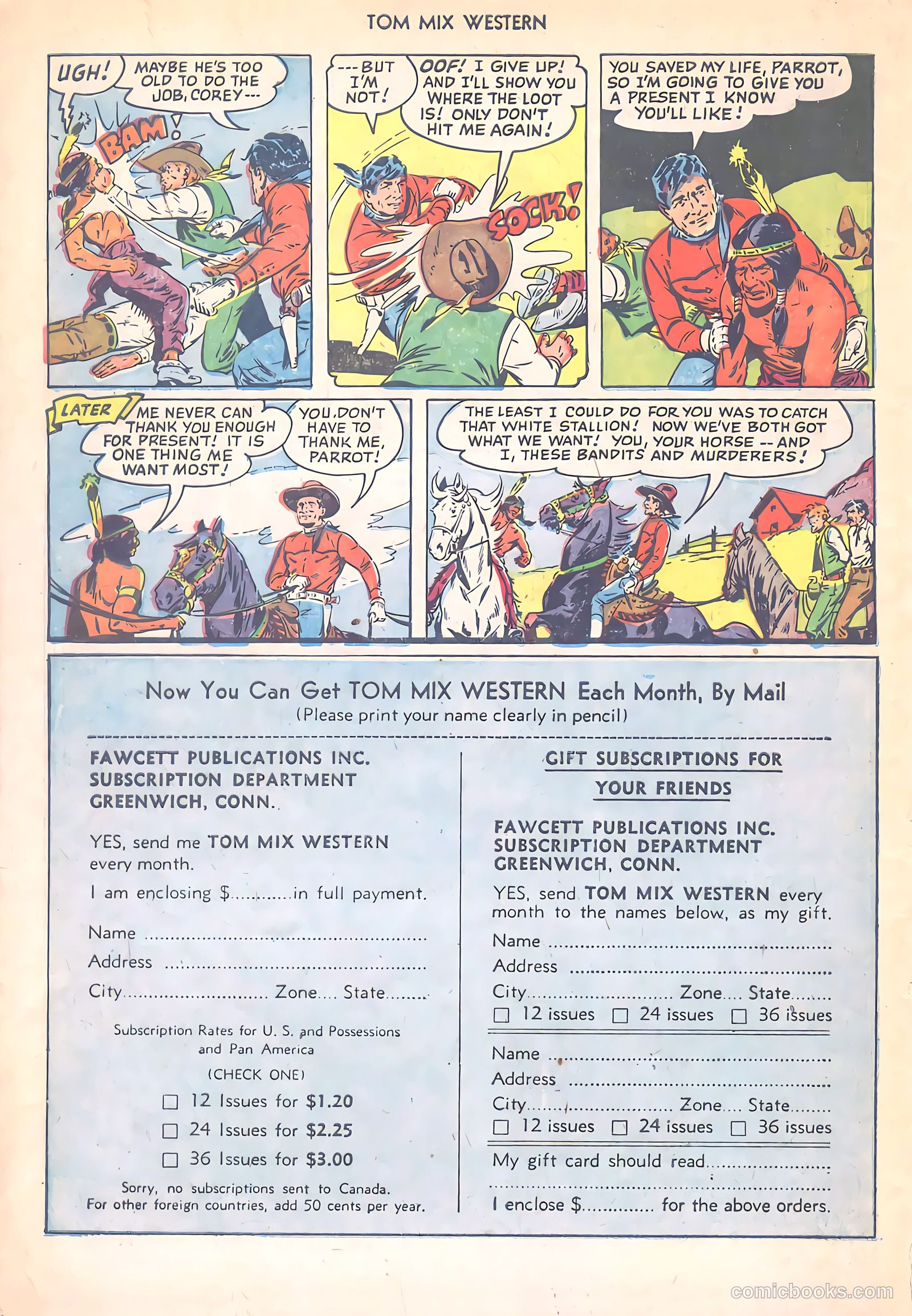 Tom Mix Western #50 — page 34 of 36