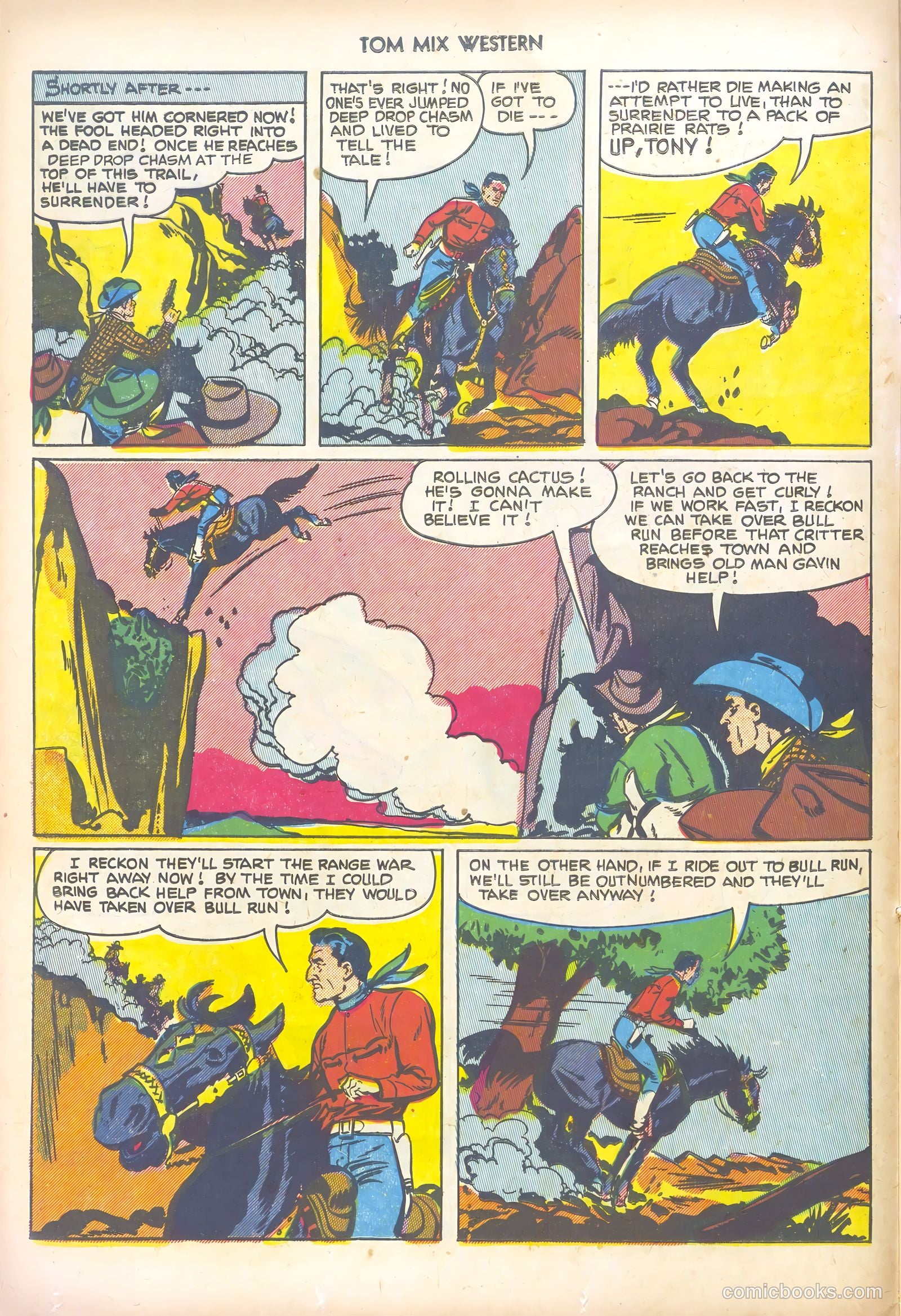 Tom Mix Western #51 — page 16 of 36