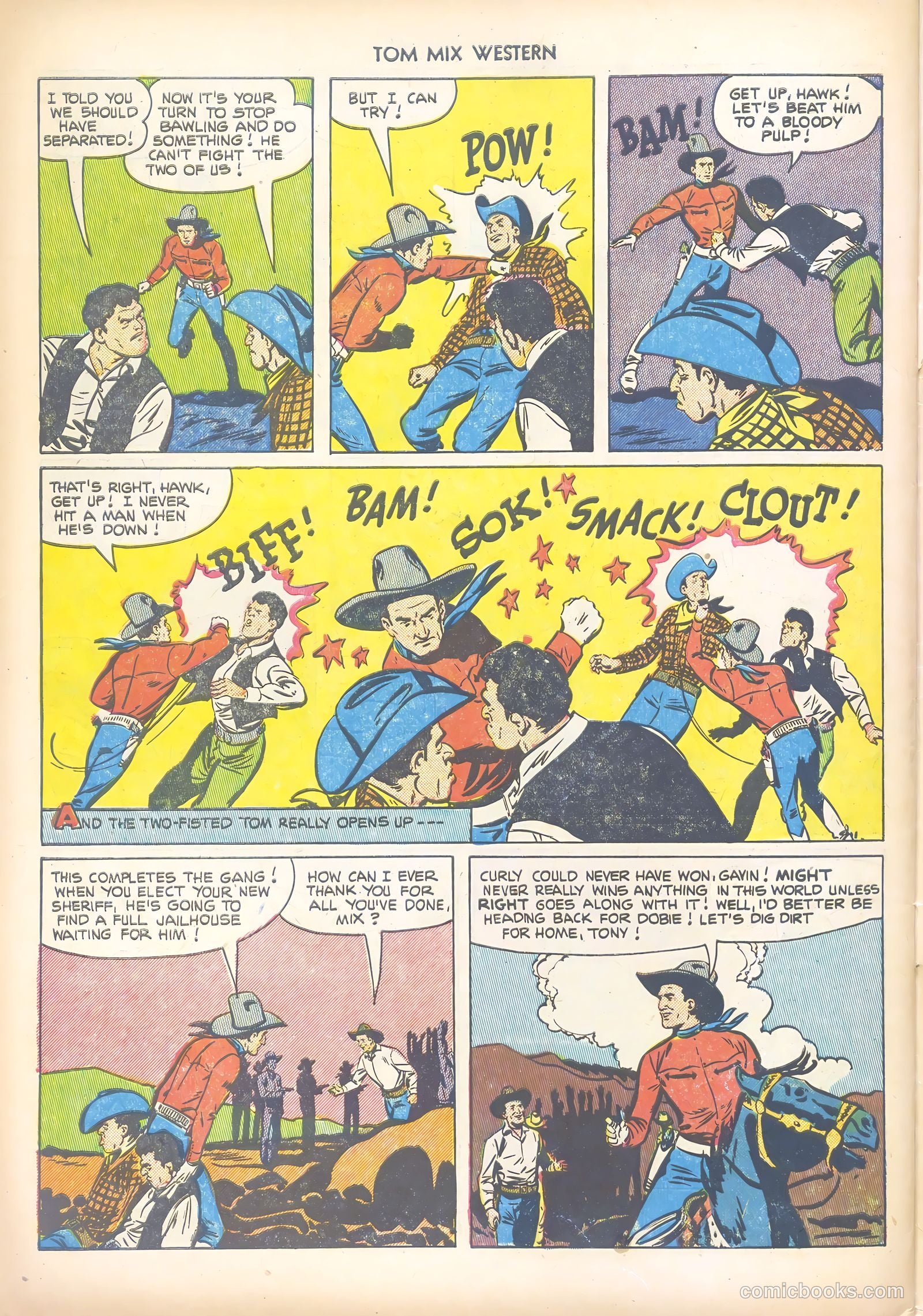 Tom Mix Western #51 — page 34 of 36
