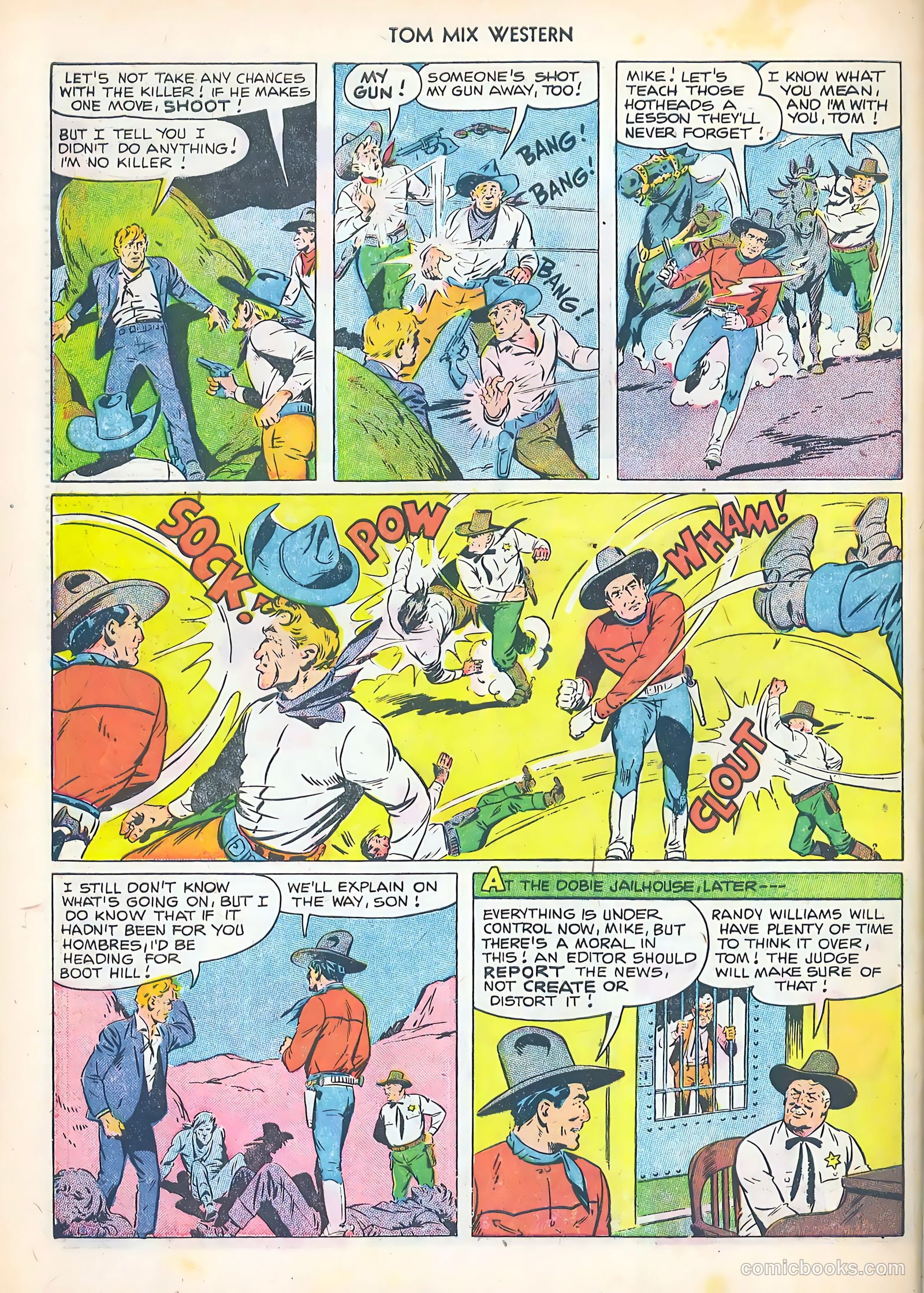 Tom Mix Western #52 — page 34 of 36