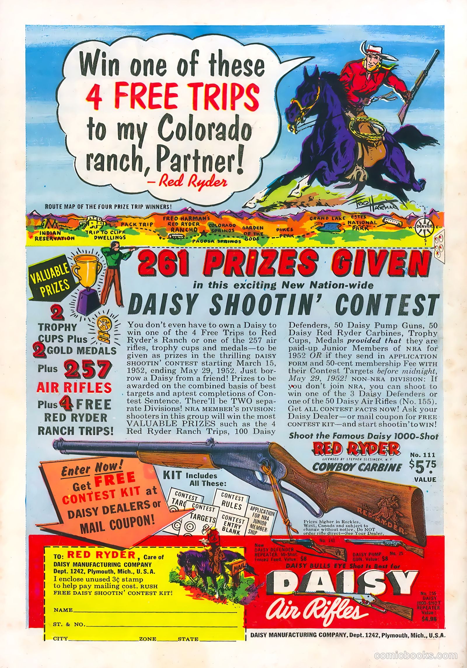 Tom Mix Western #52 — page 36 of 36