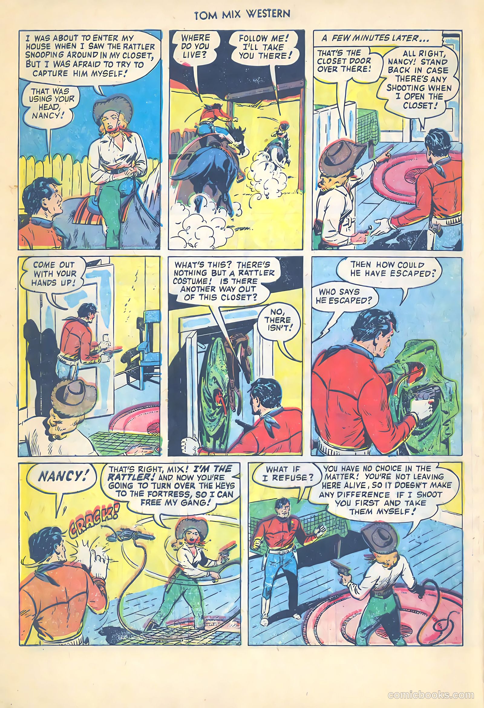 Tom Mix Western #54 — page 32 of 36