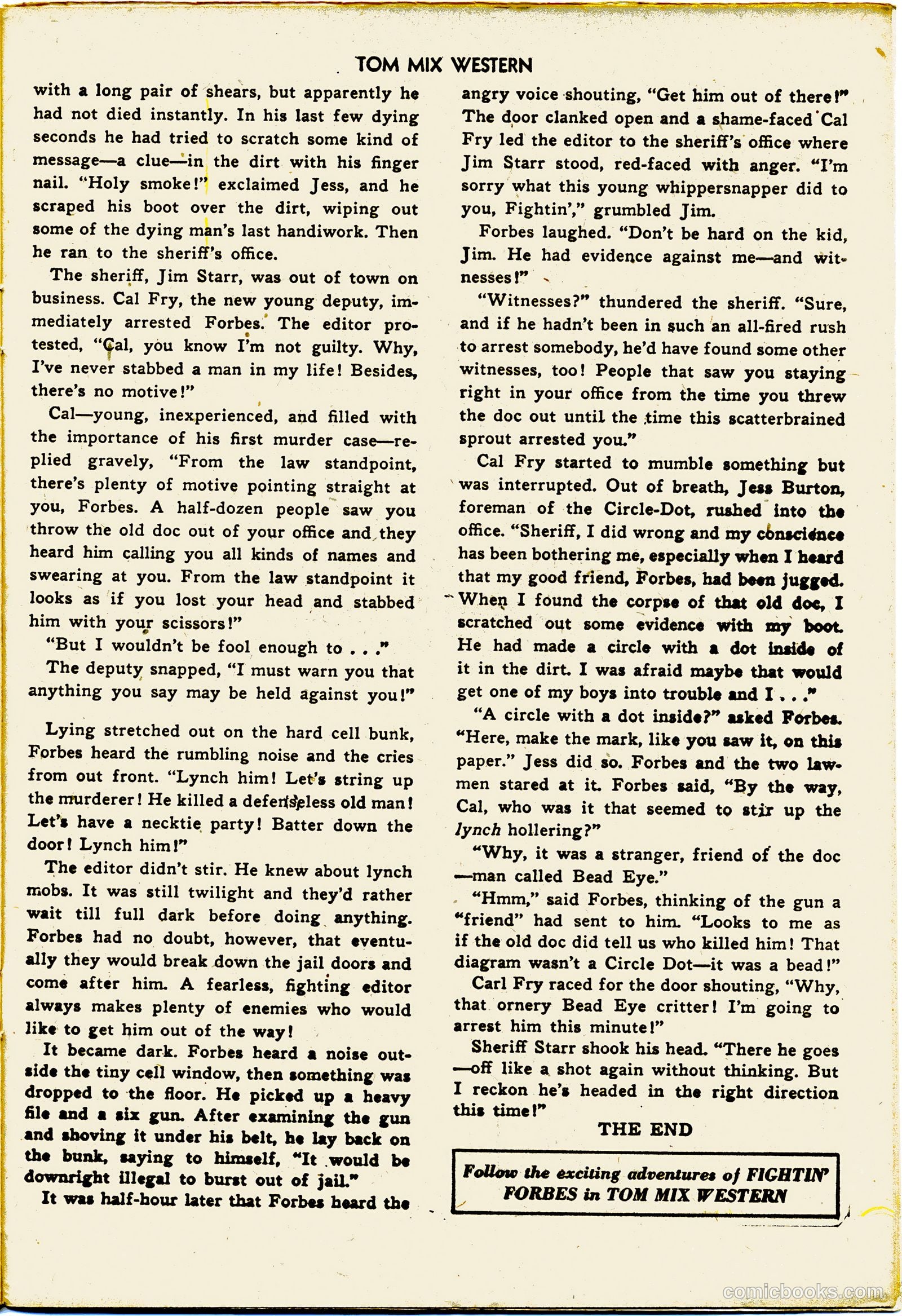 Tom Mix Western #55 — page 27 of 36