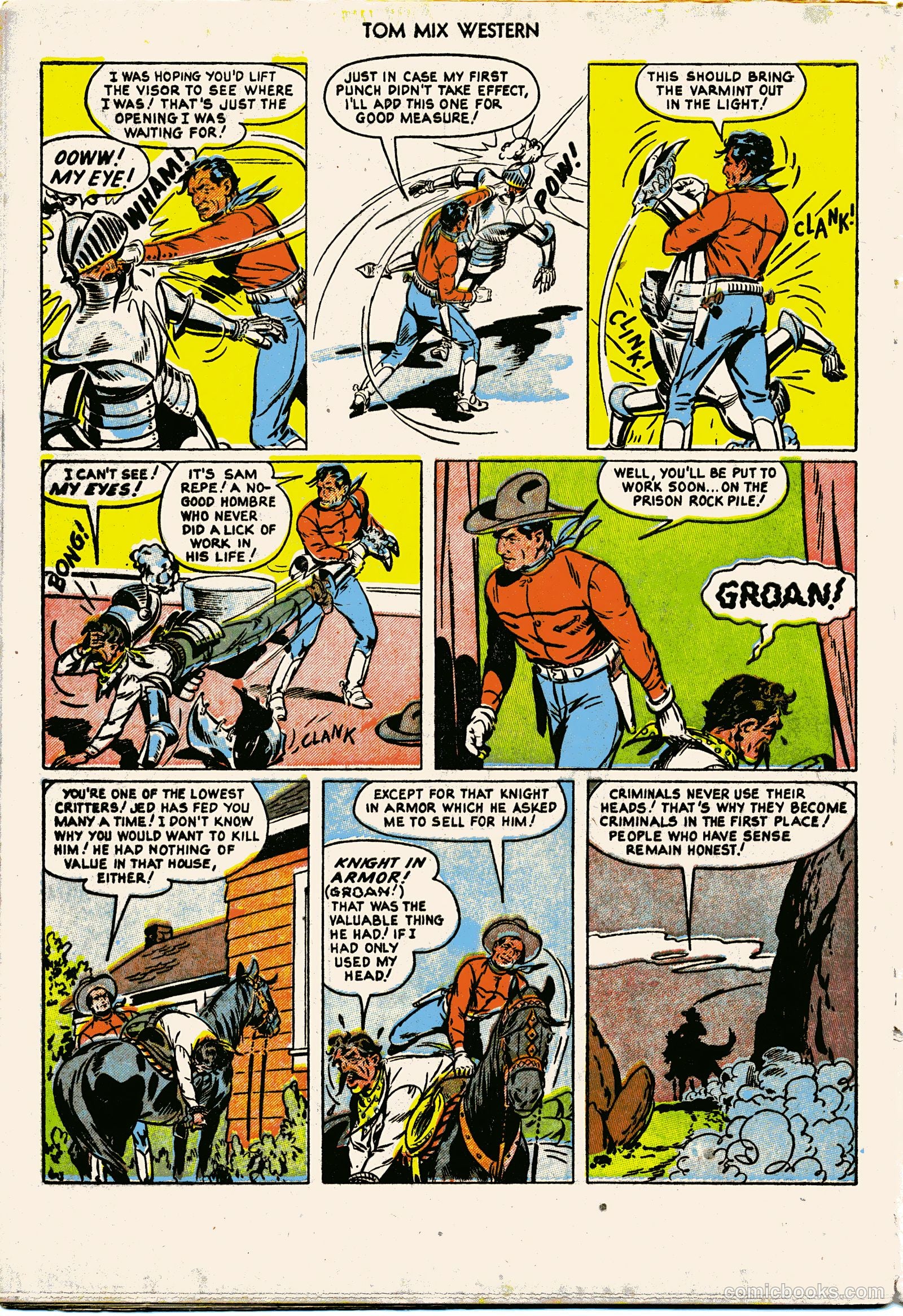 Tom Mix Western #55 — page 34 of 36
