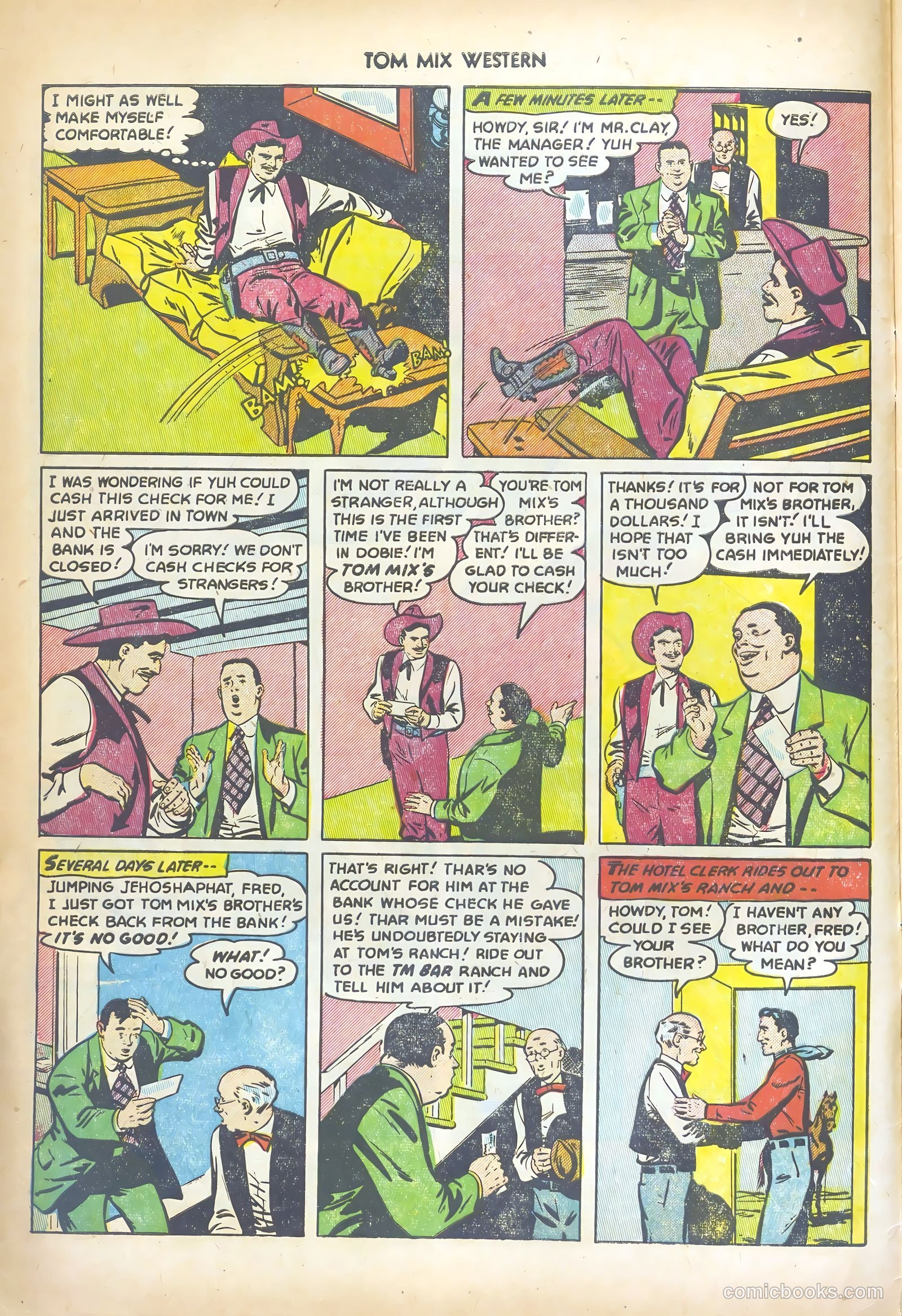 Tom Mix Western #56 — page 4 of 36