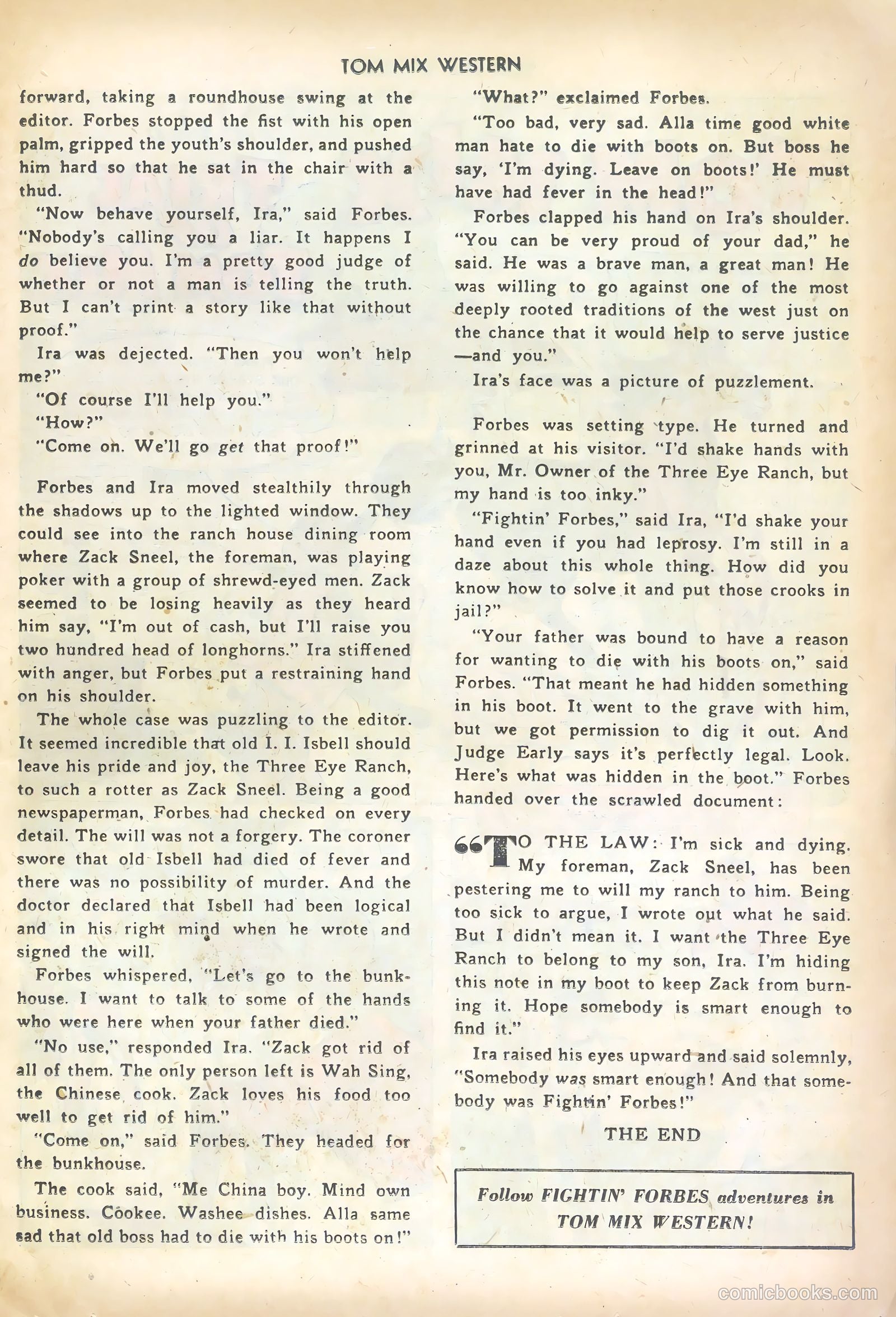Tom Mix Western #56 — page 13 of 36