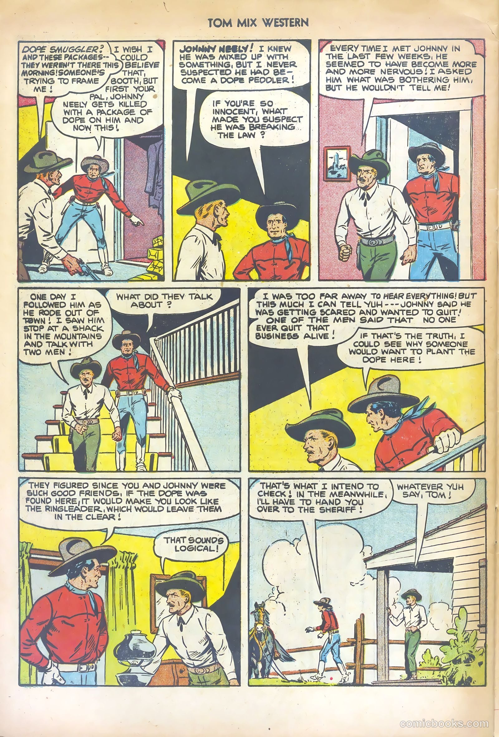 Tom Mix Western #57 — page 32 of 36