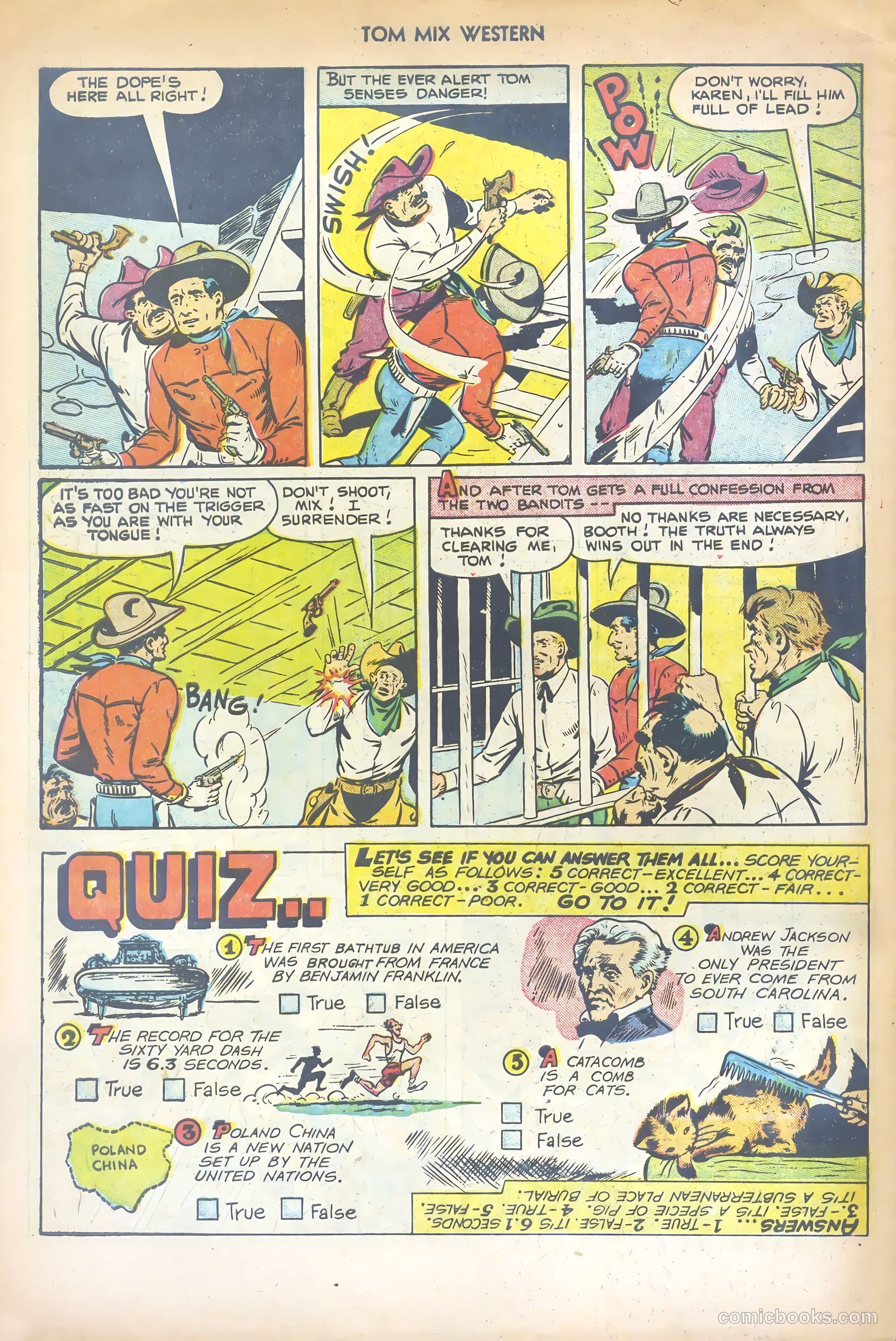 Tom Mix Western #57 — page 34 of 36