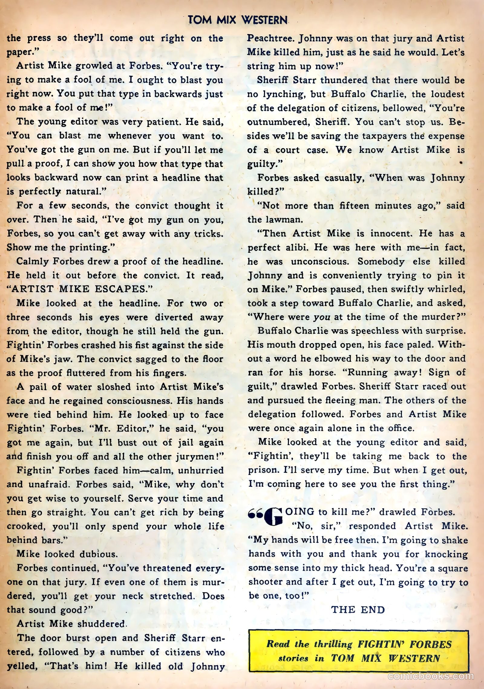 Tom Mix Western #58 — page 13 of 36