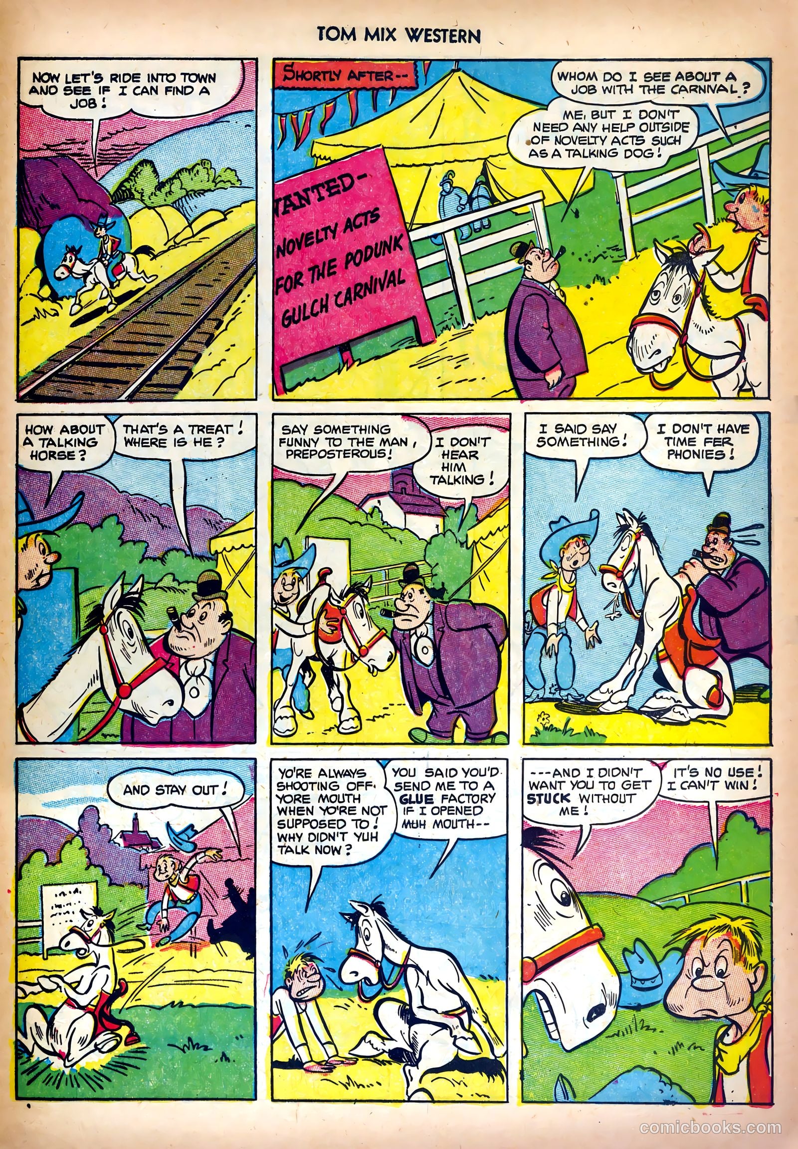 Tom Mix Western #58 — page 25 of 36