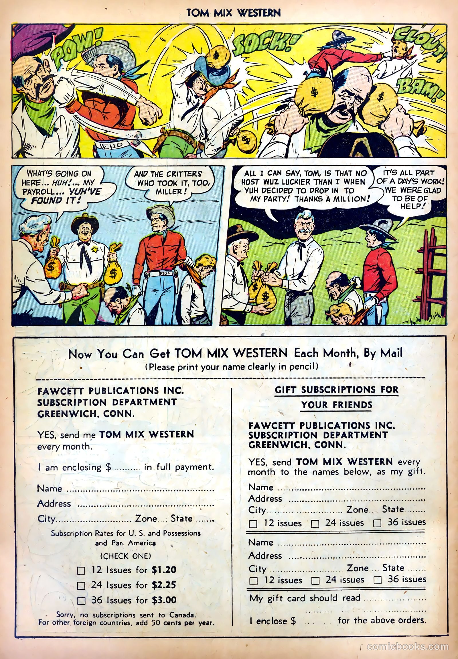 Tom Mix Western #58 — page 34 of 36