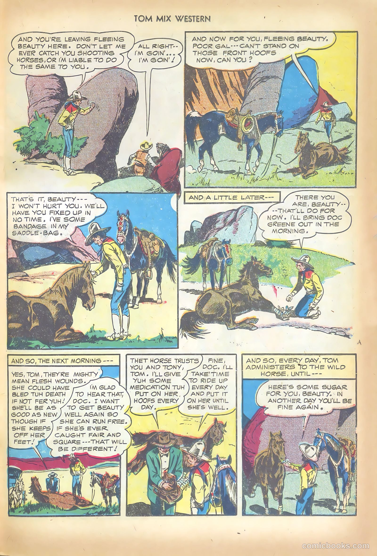 Tom Mix Western #6 — page 35 of 52