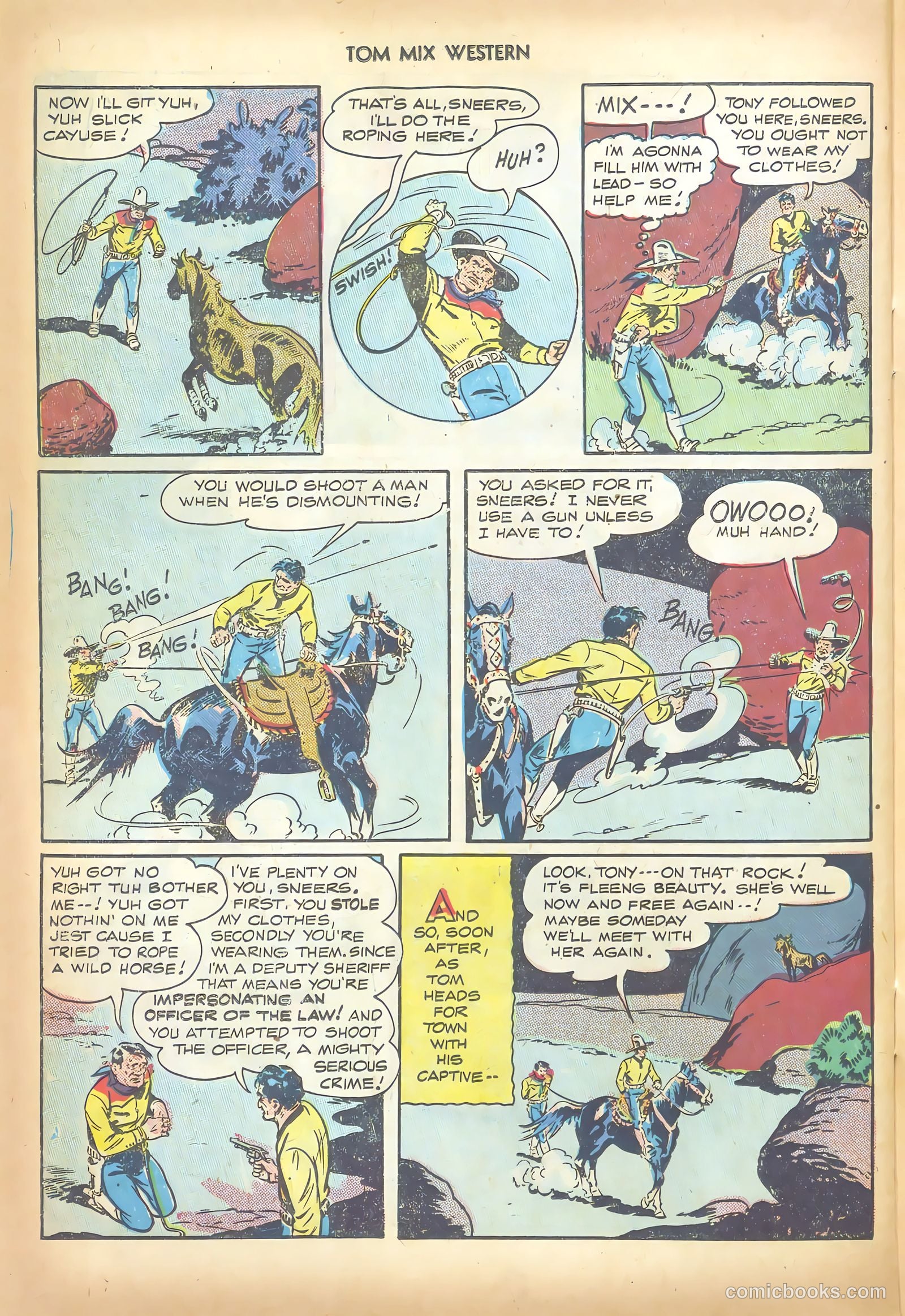 Tom Mix Western #6 — page 38 of 52
