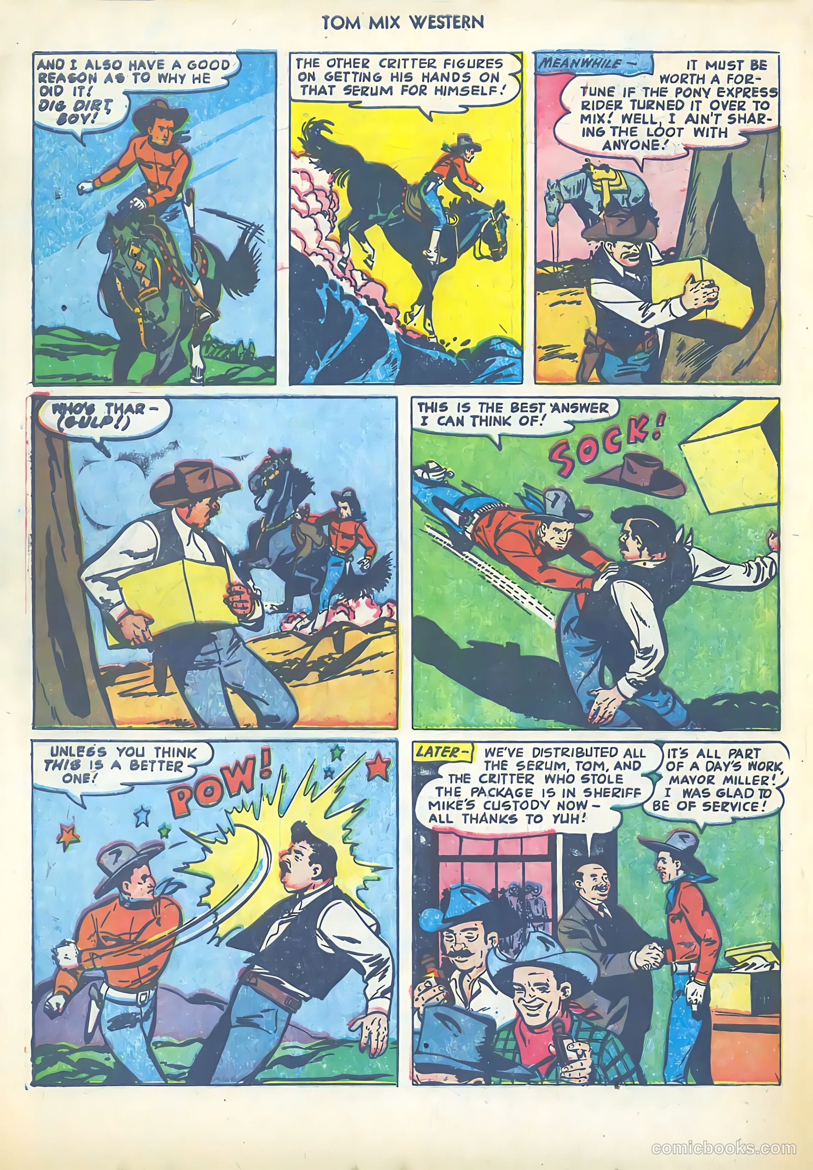 Tom Mix Western #60 — page 33 of 35