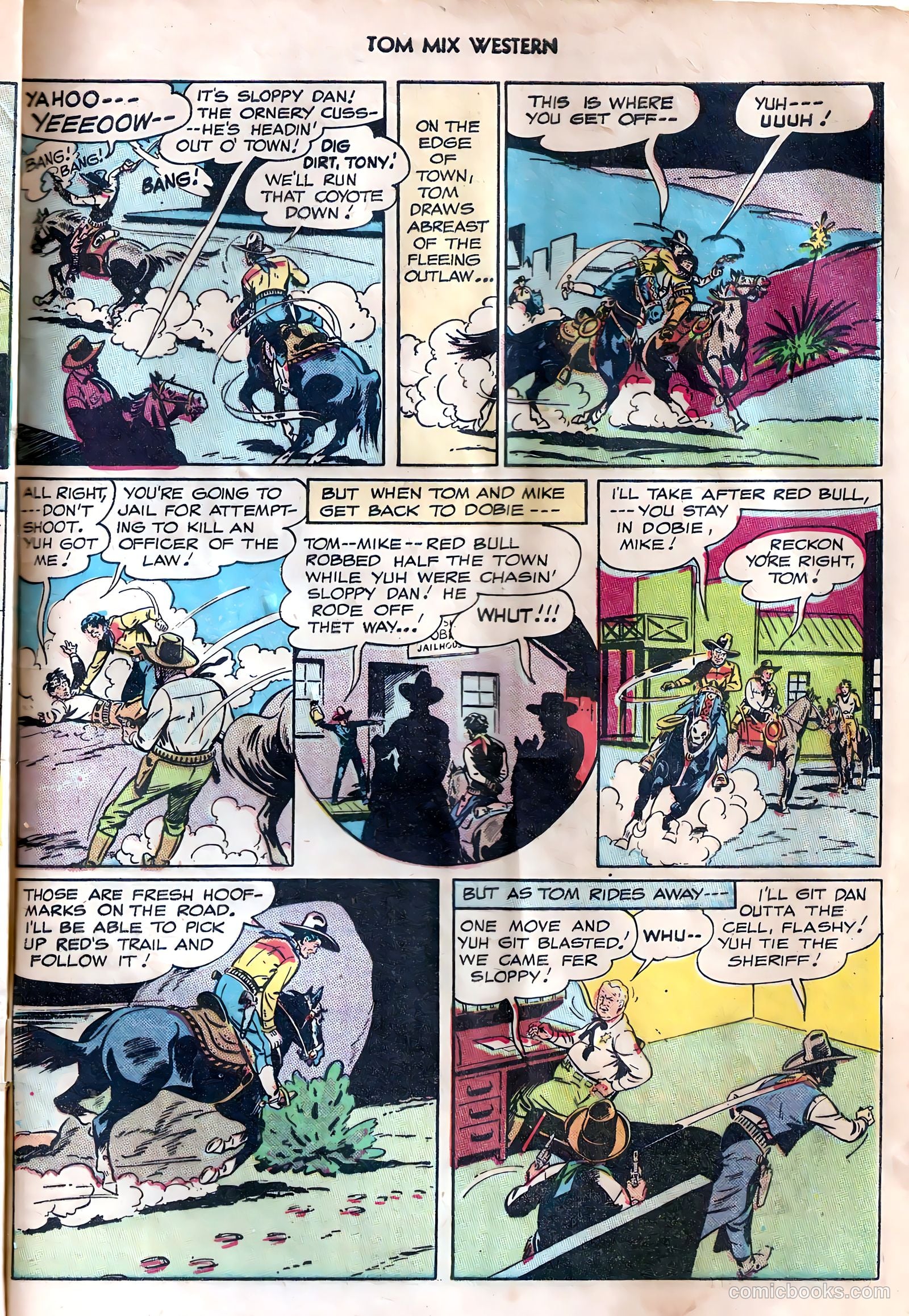 Tom Mix Western #7 — page 45 of 54