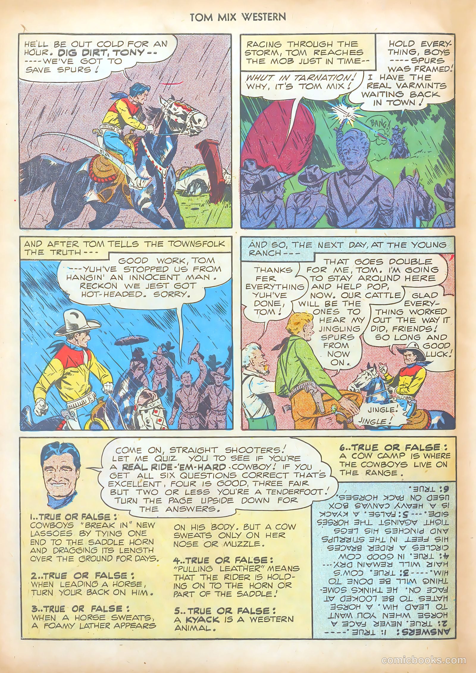 Tom Mix Western #9 — page 50 of 52