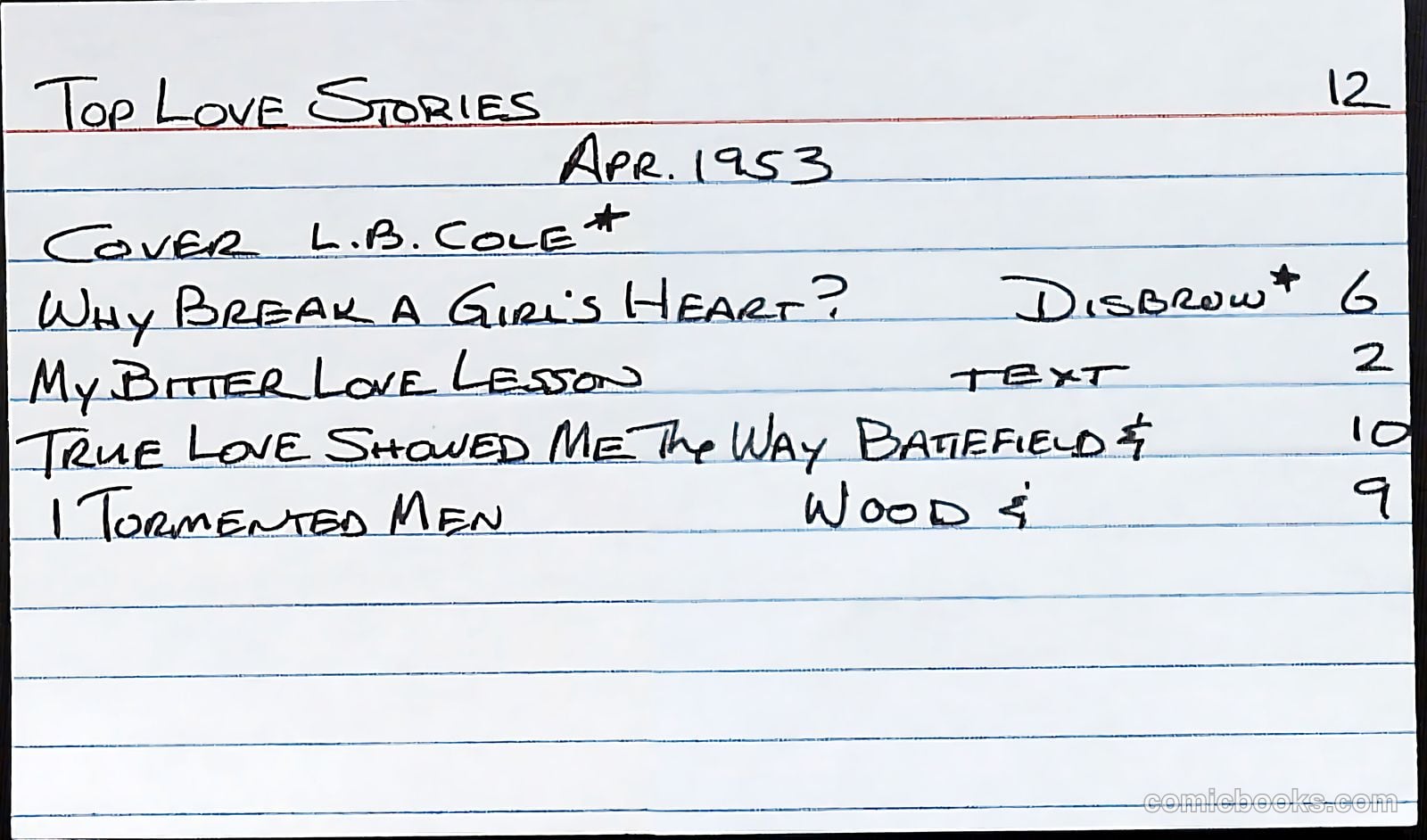 Top Love Stories #12 — page 39 of 39