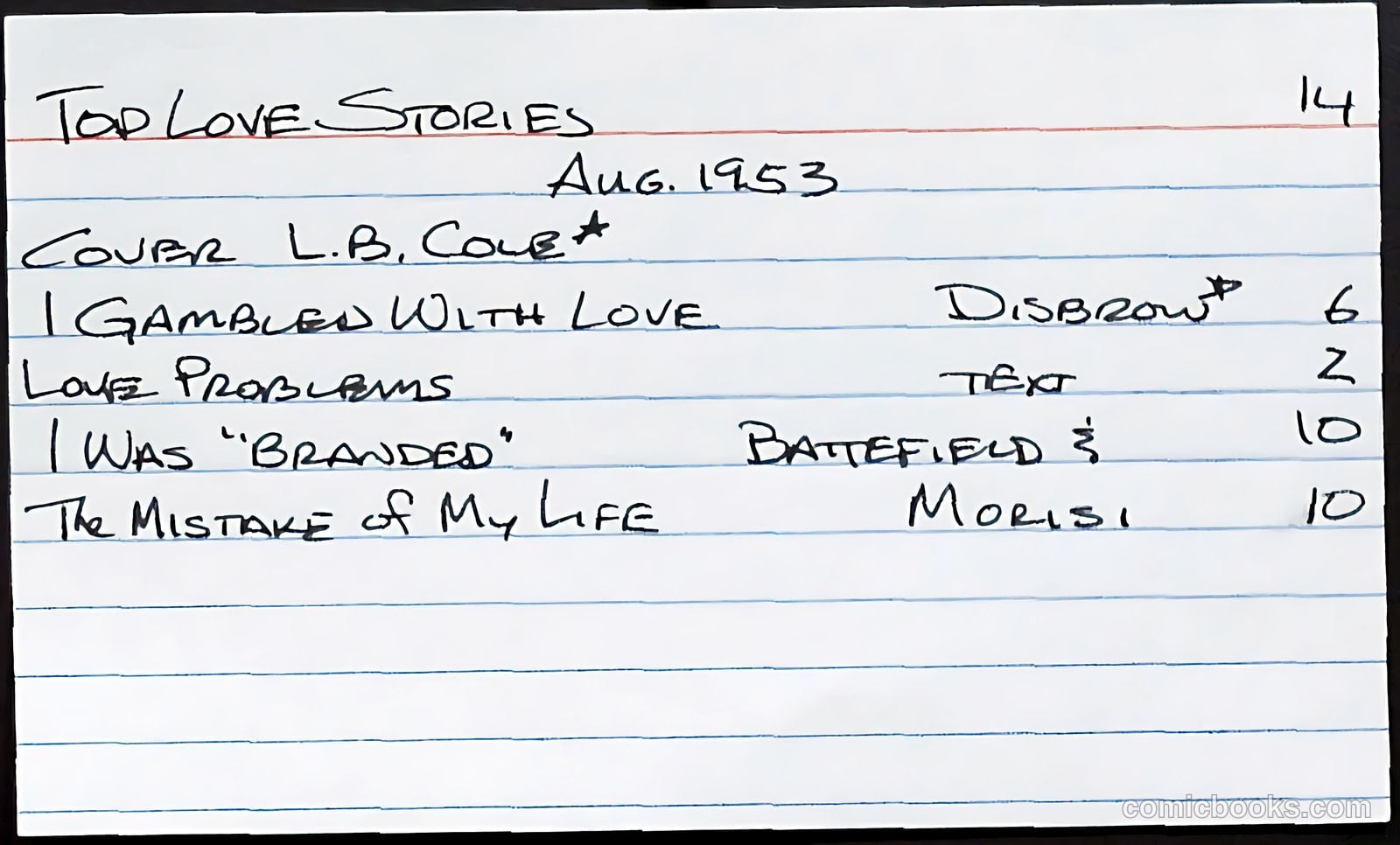 Top Love Stories #14 — page 37 of 37