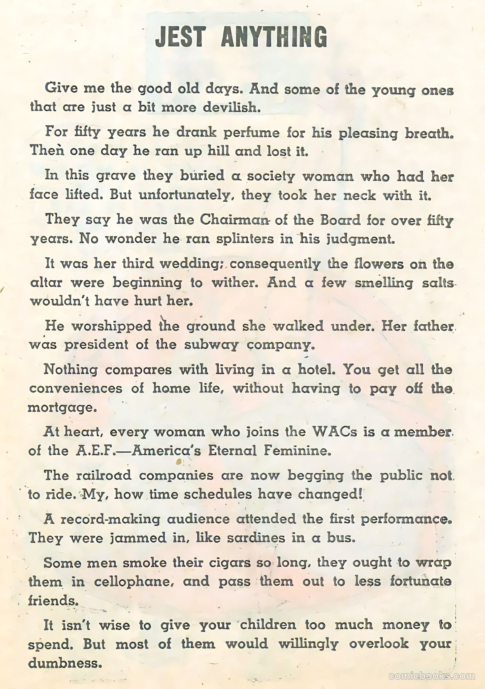 Tops In Humor #1 — page 30 of 69