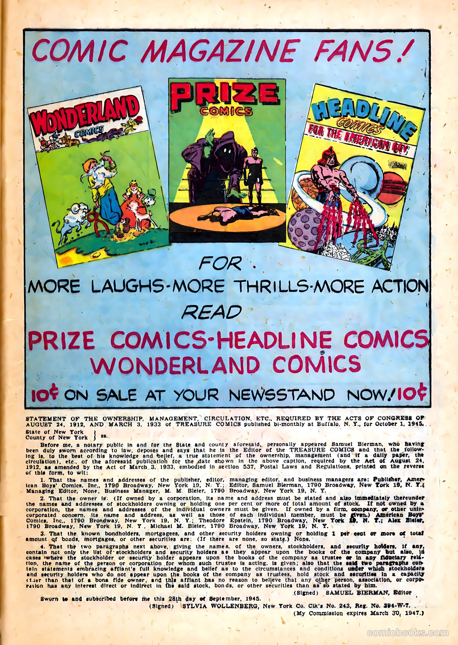 Treasure Comics #5 — page 49 of 52