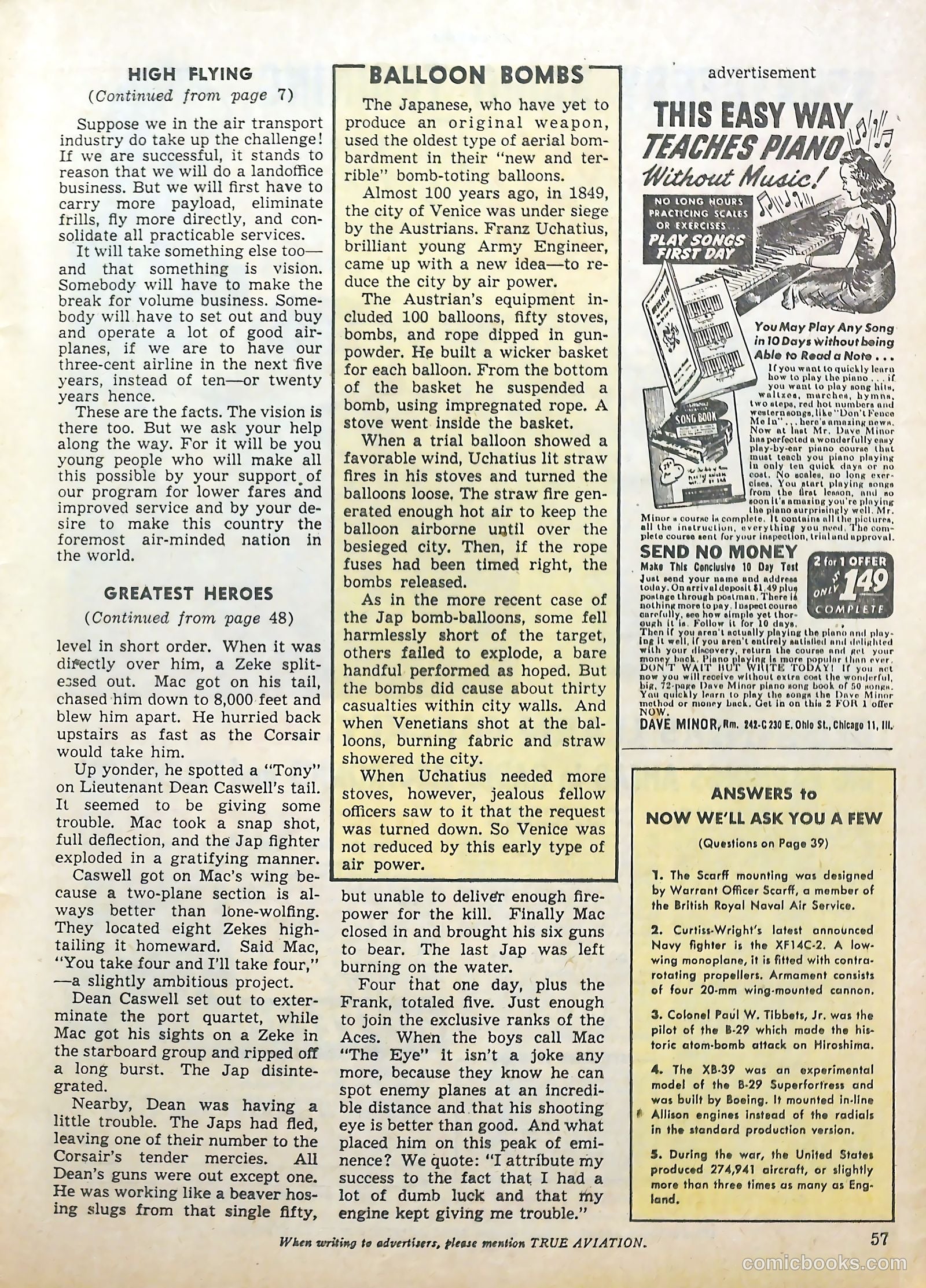 True Aviation Picture-Stories #13 — page 59 of 62