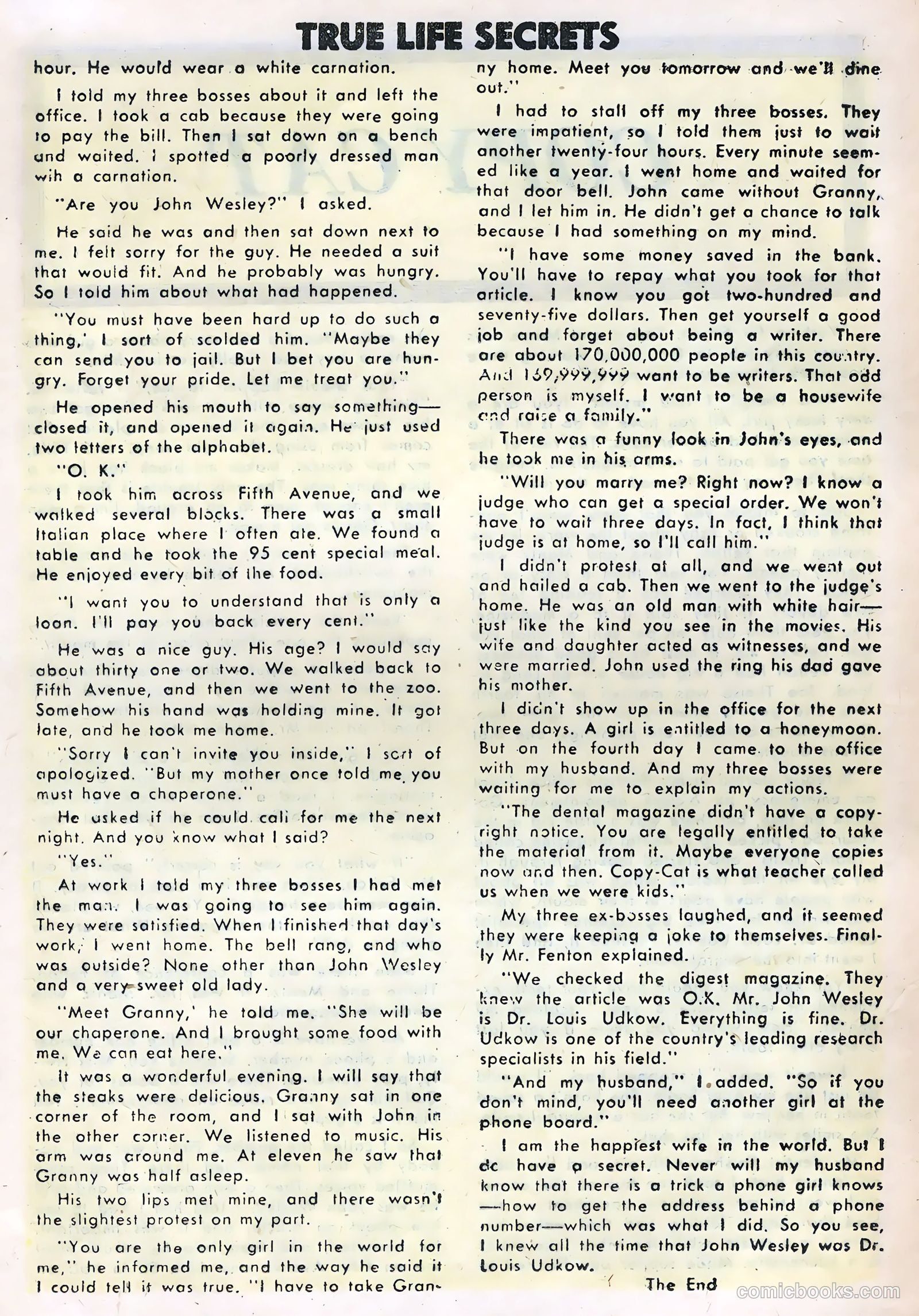 True Life Secrets #24 — page 20 of 36
