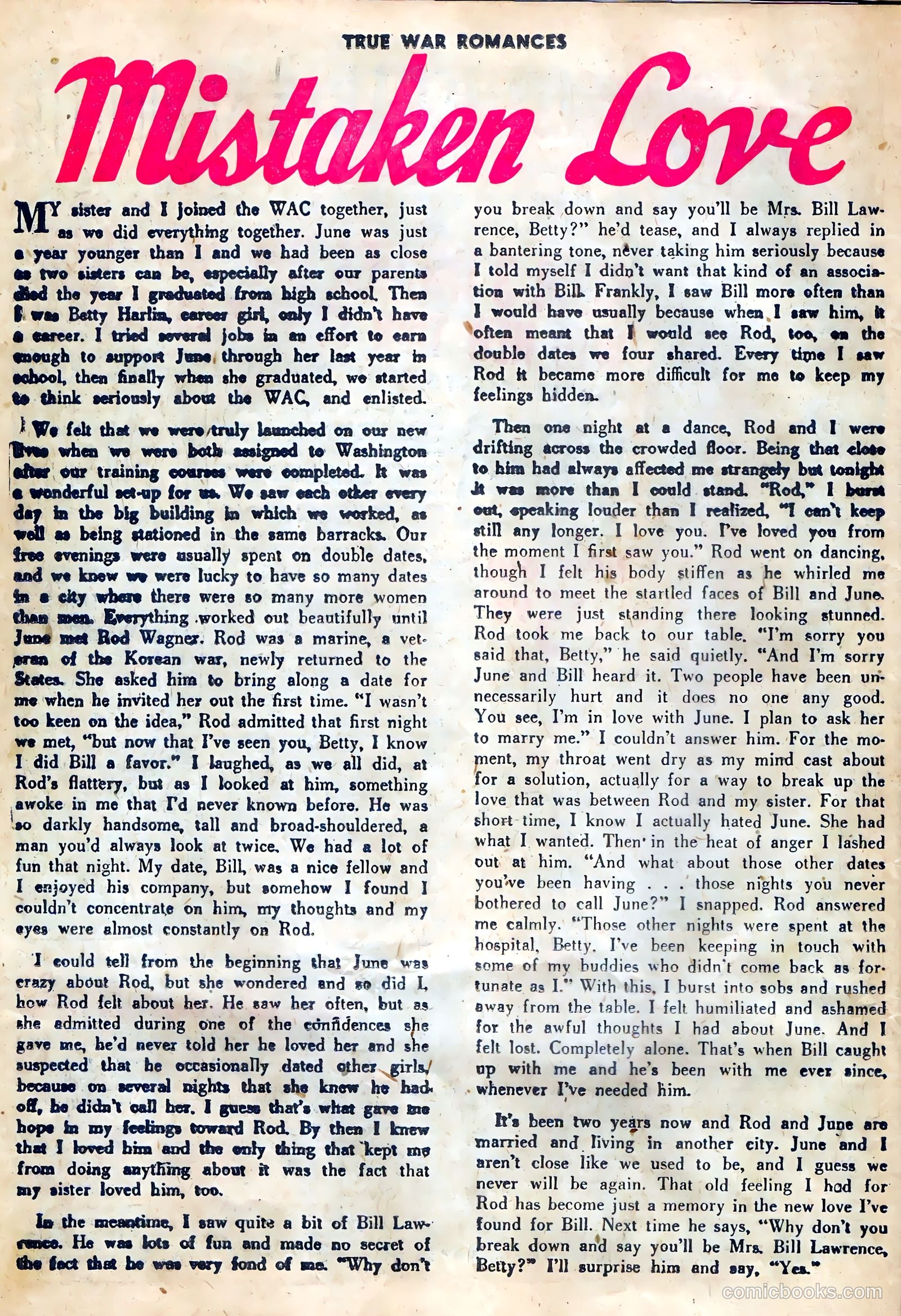 True War Romances #10 — page 26 of 36