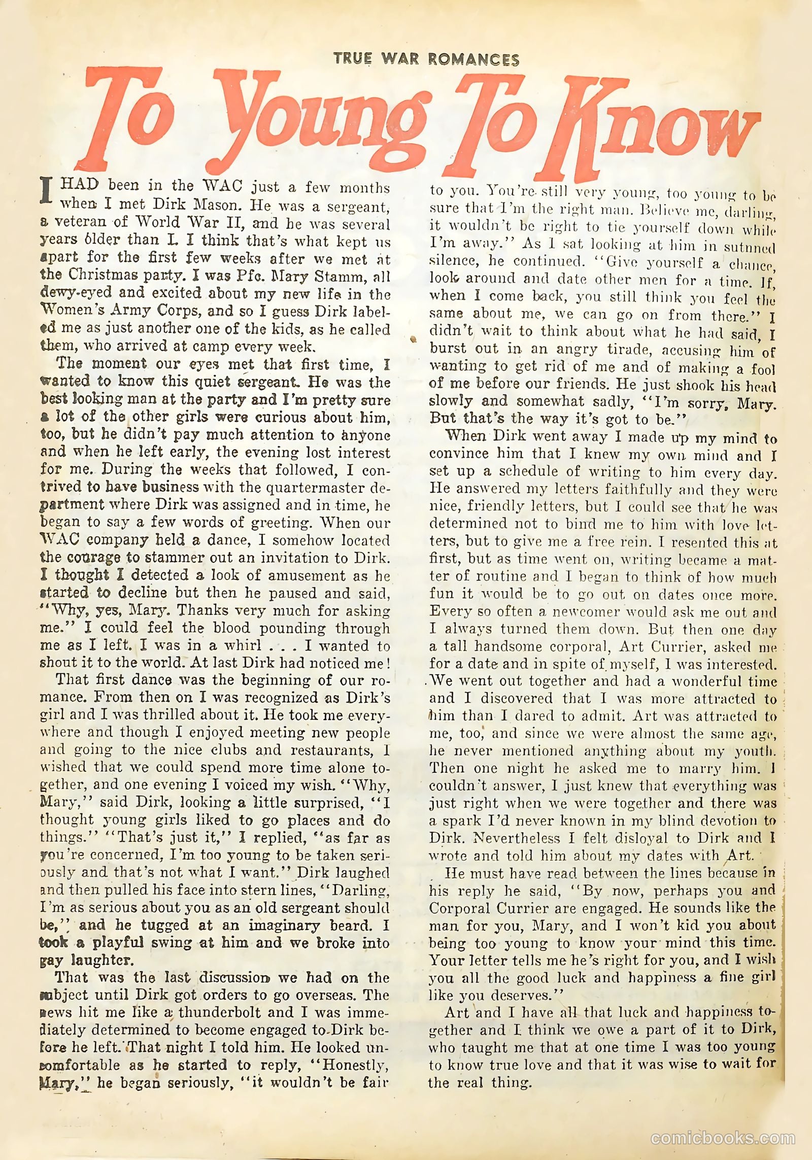 True War Romances #11 — page 26 of 36