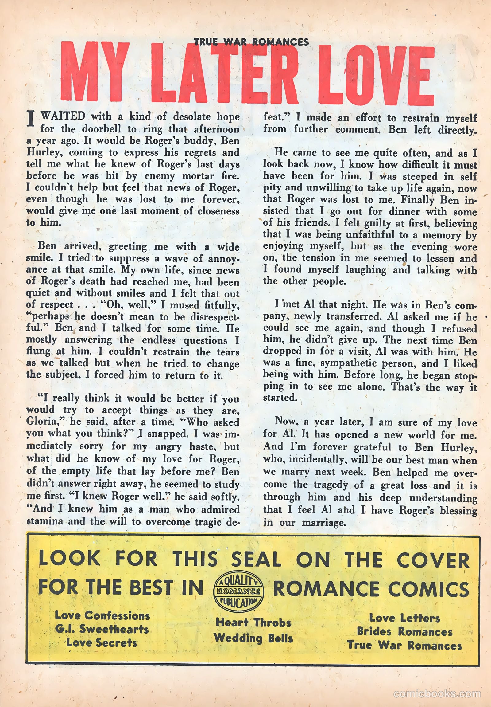 True War Romances #16 — page 26 of 36