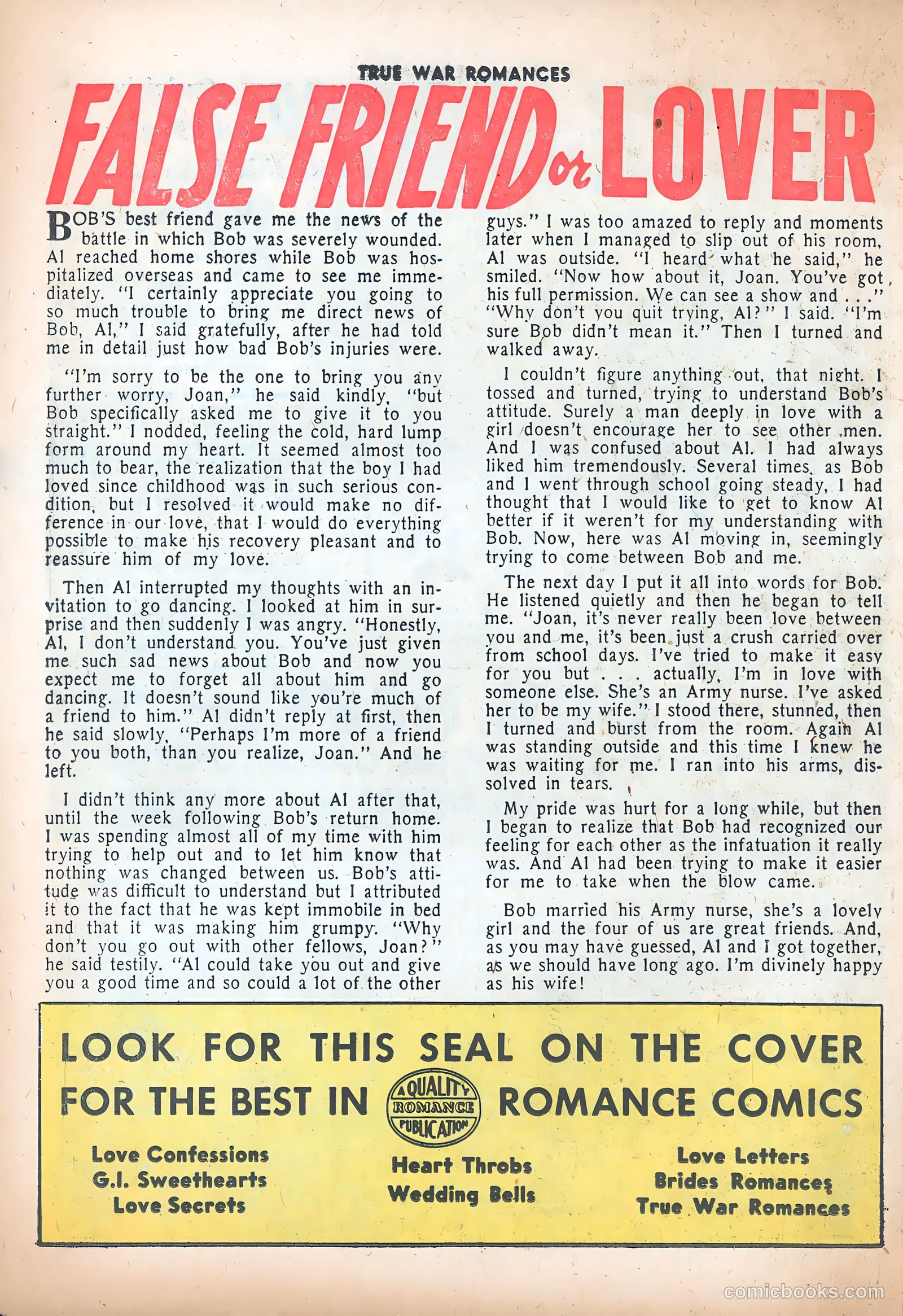 True War Romances #19 — page 26 of 37