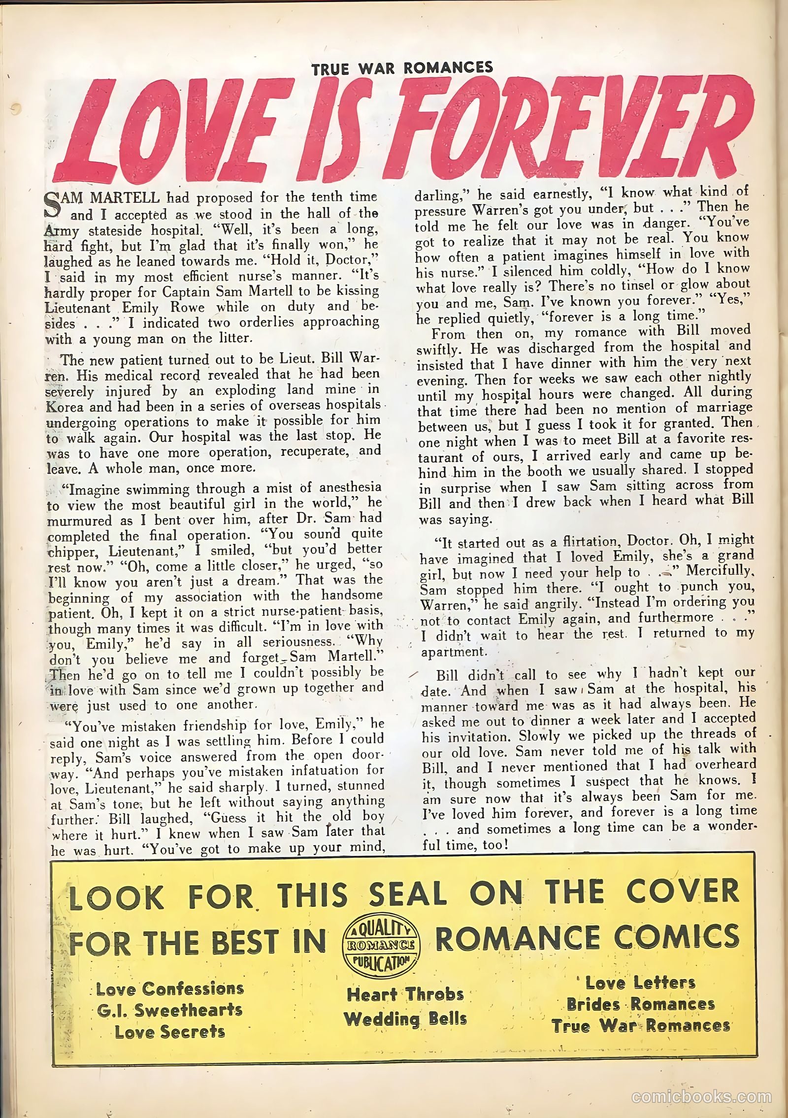 True War Romances #21 — page 26 of 36