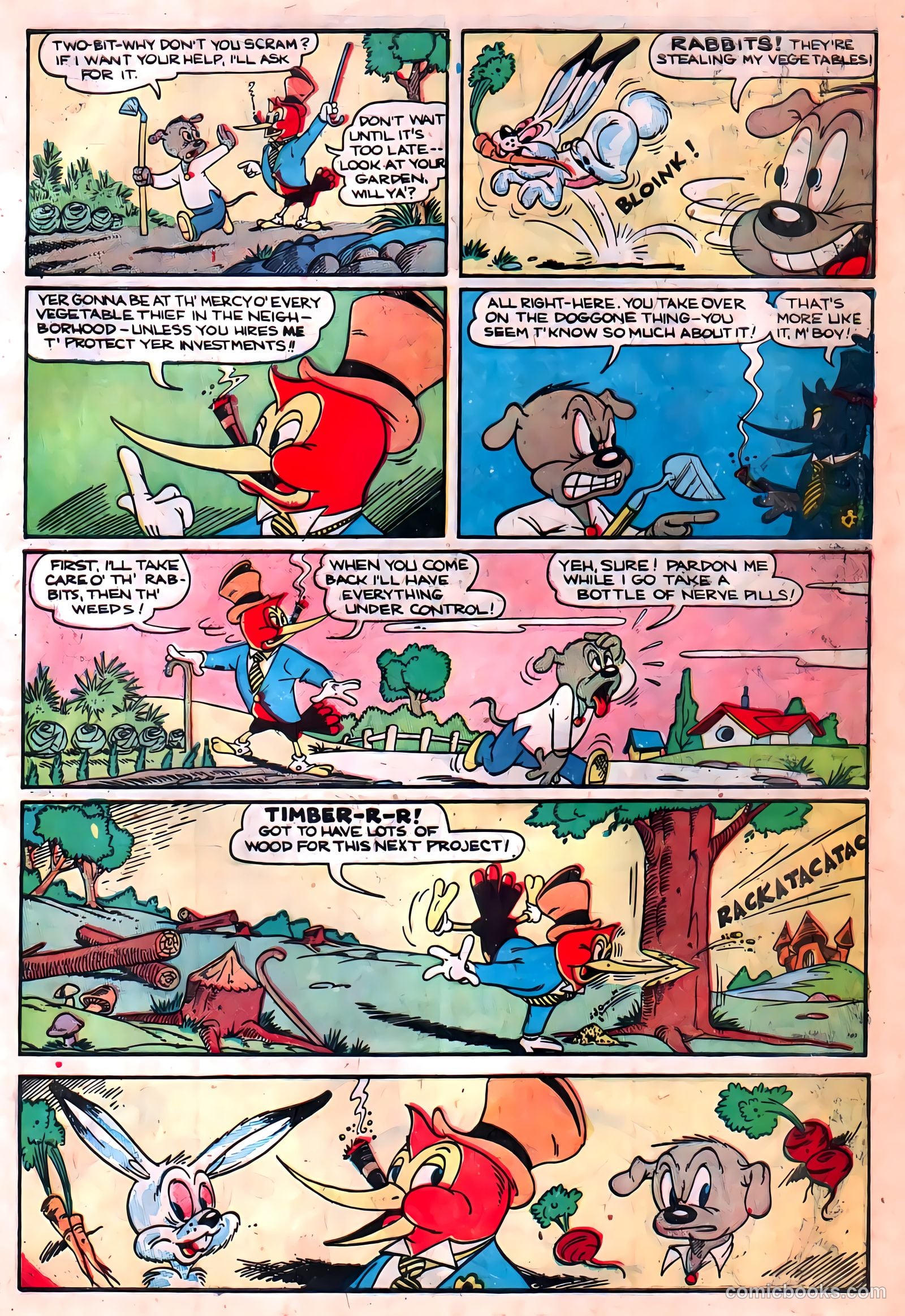 Two-Bit the Wacky Woodpecker #1 — page 9 of 36