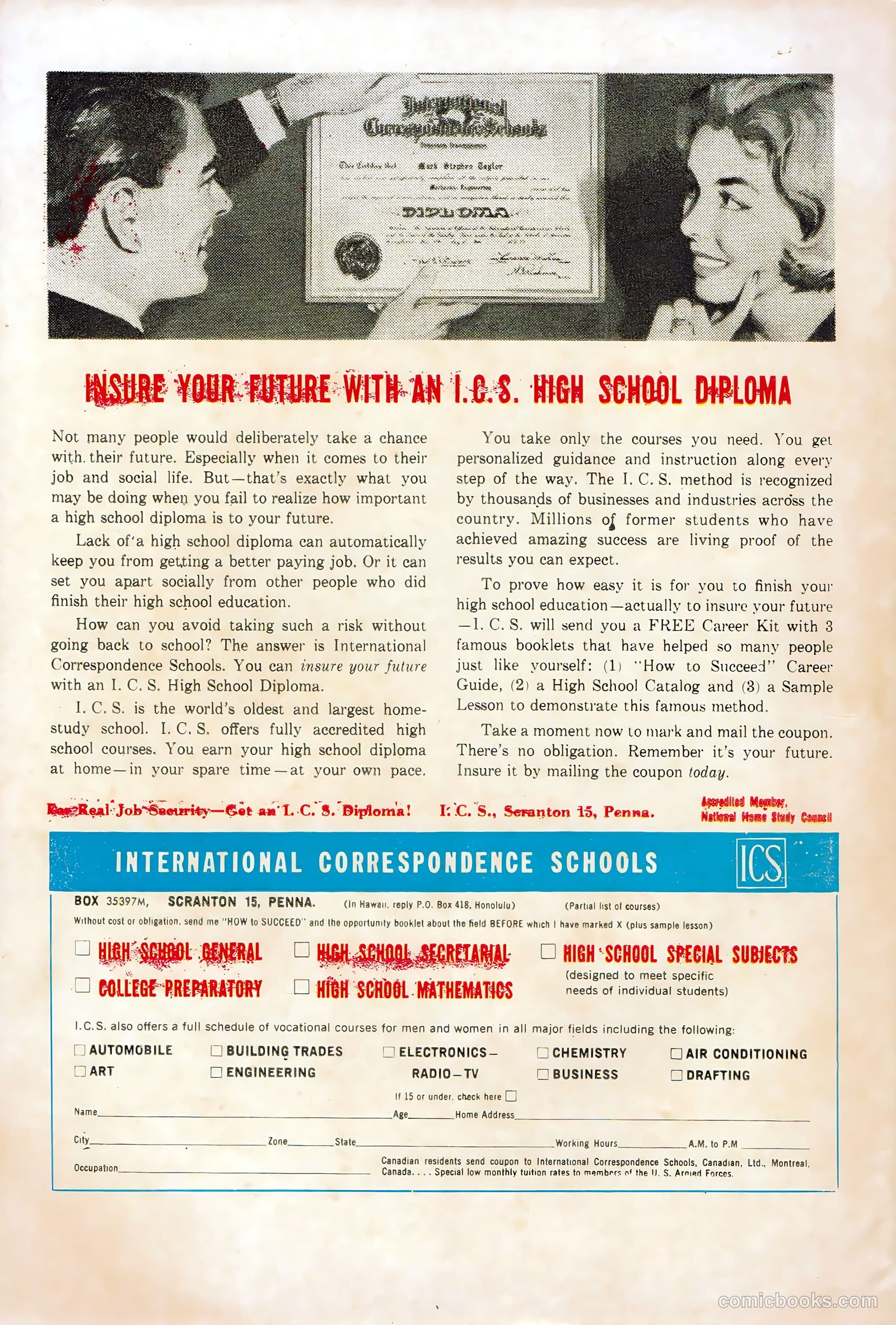 U.S. Air Force Comics #20 — page 36 of 36