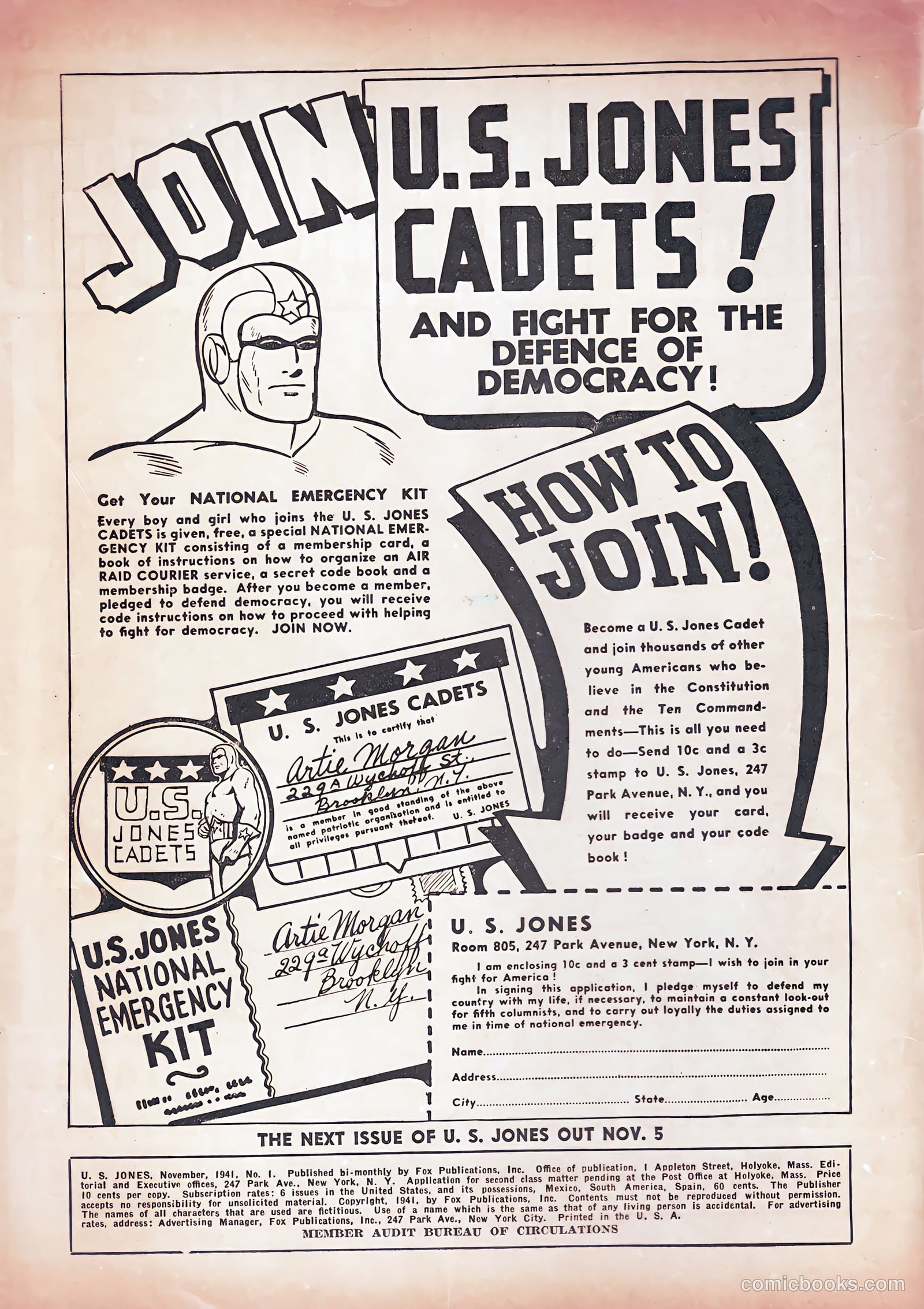 U.S. Jones #1 — page 2 of 67