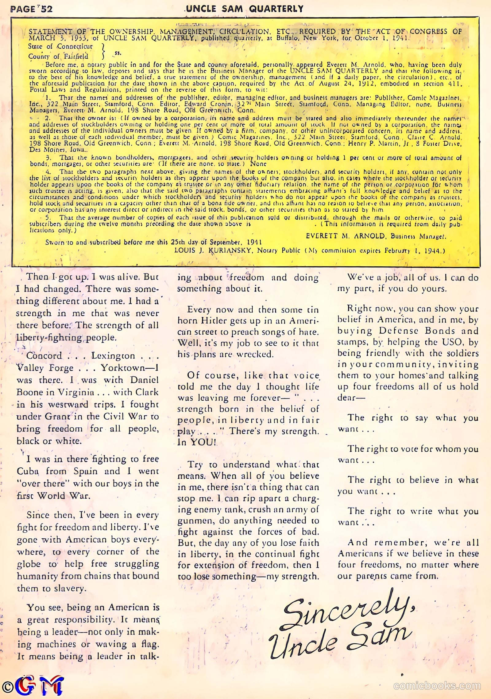 Uncle Sam Quarterly #2 — page 56 of 68