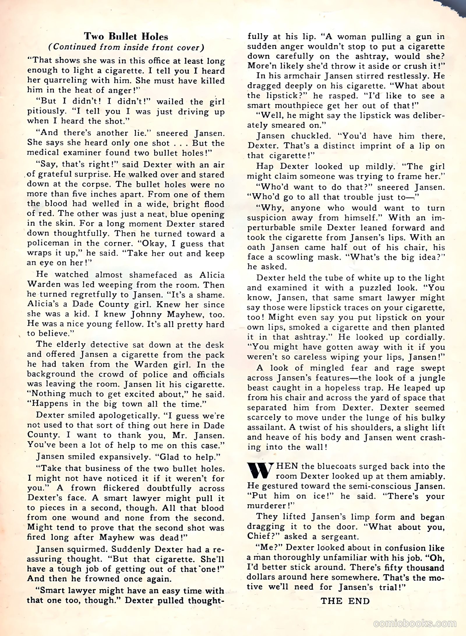 Underworld Crime #7 — page 35 of 36