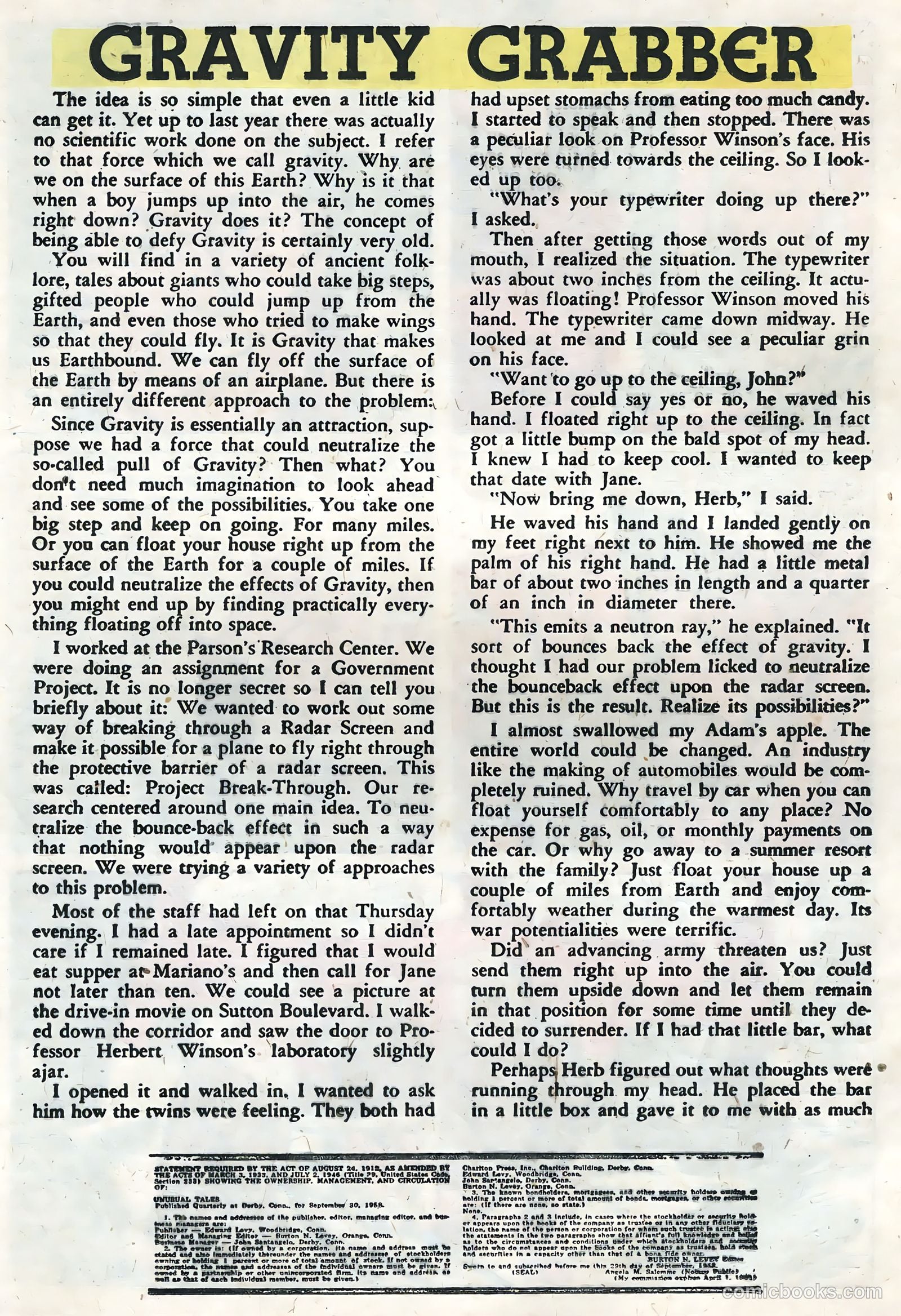 Unusual Tales #16 — page 20 of 36