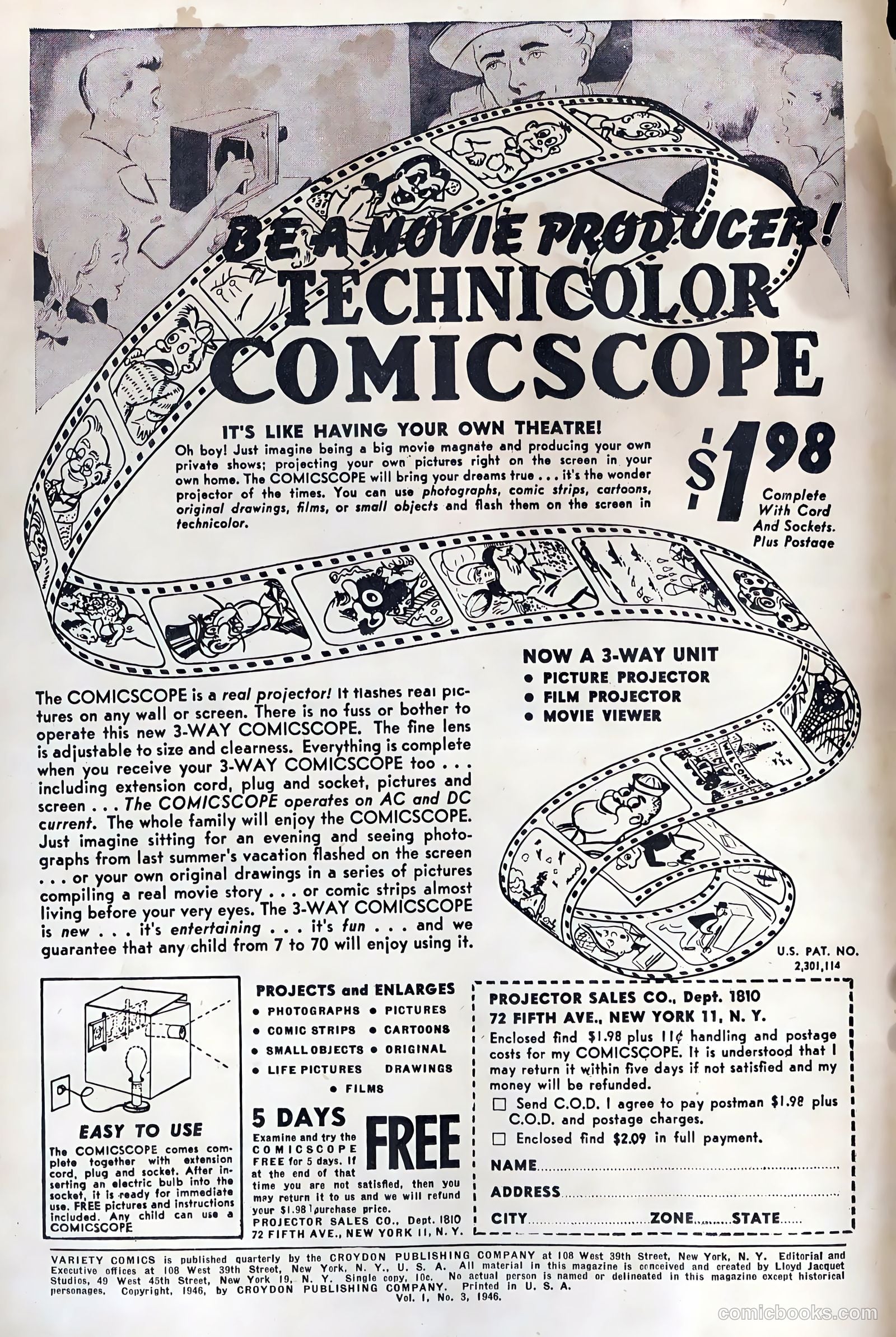 Variety Comics #3 — page 2 of 52