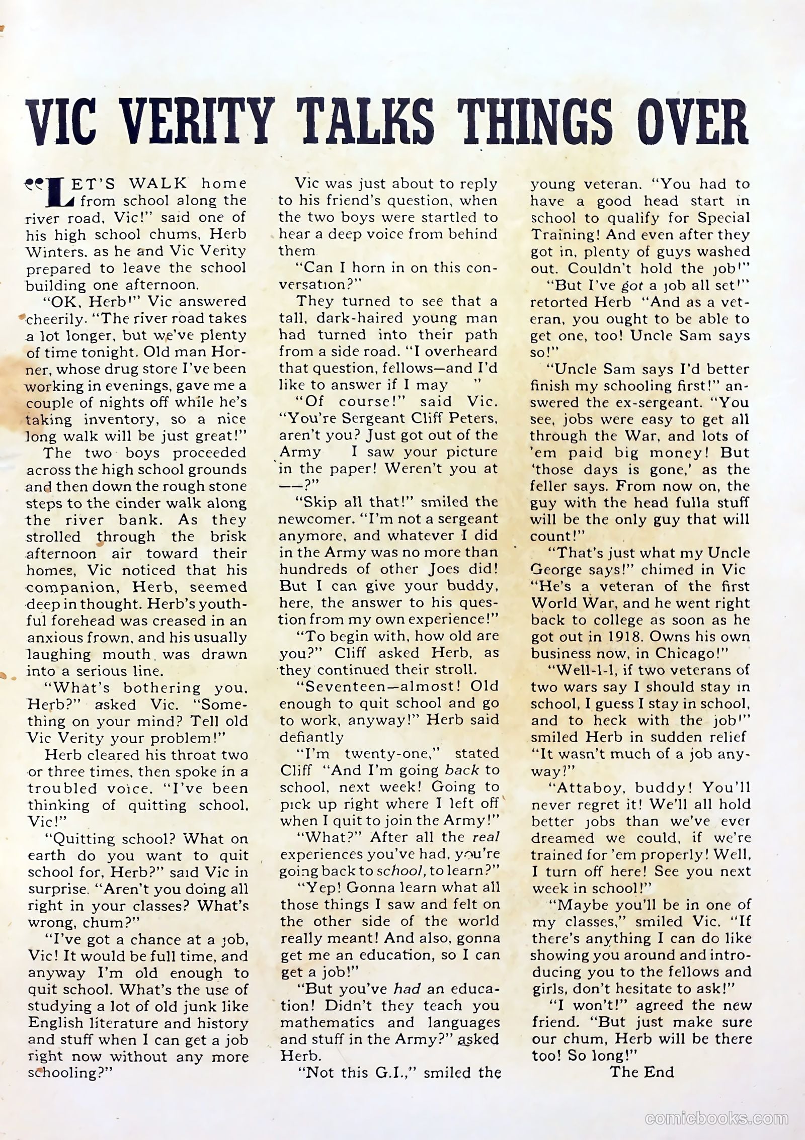 Vic Verity Magazine #1 — page 35 of 37