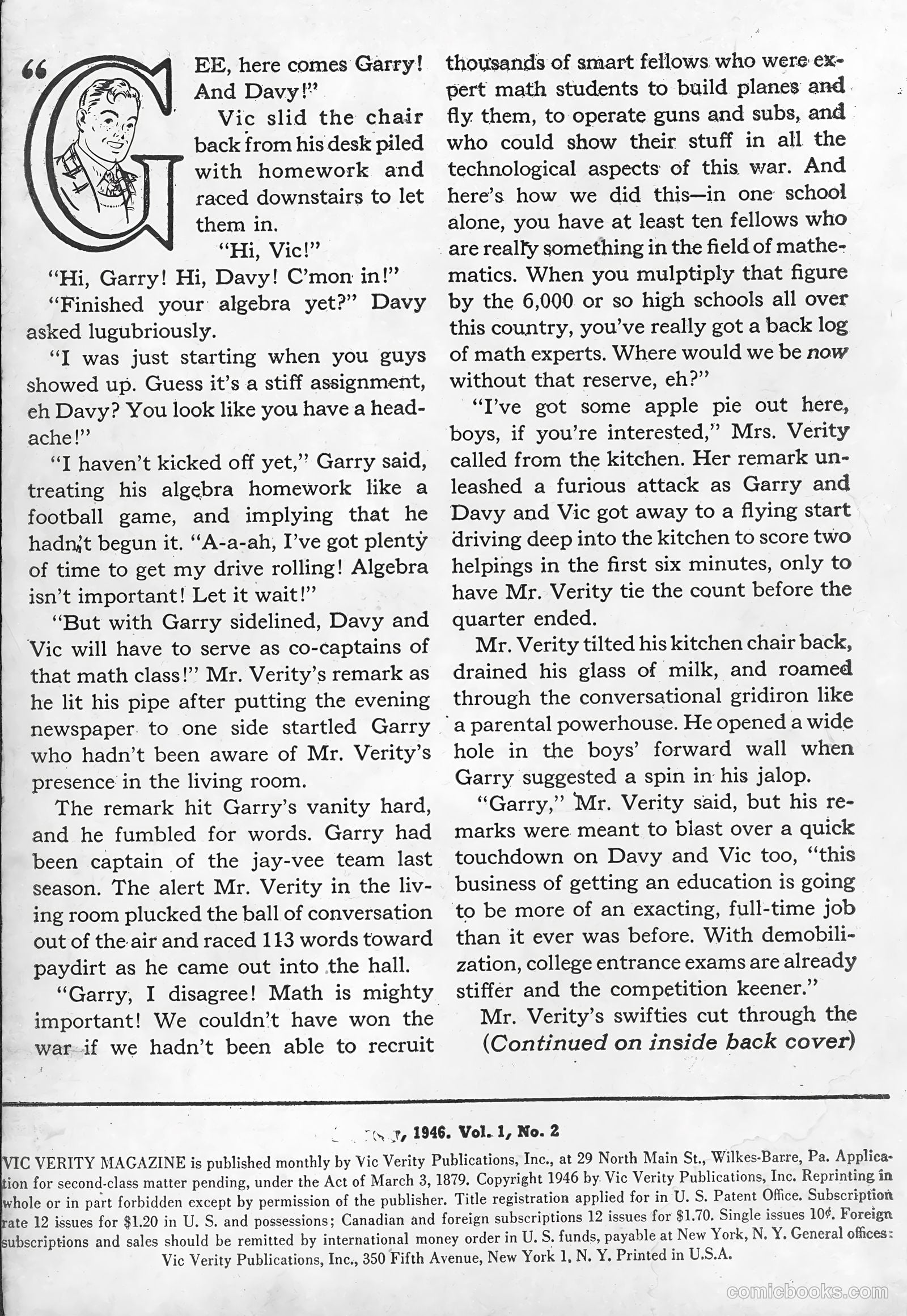 Vic Verity Magazine #2 — page 2 of 36