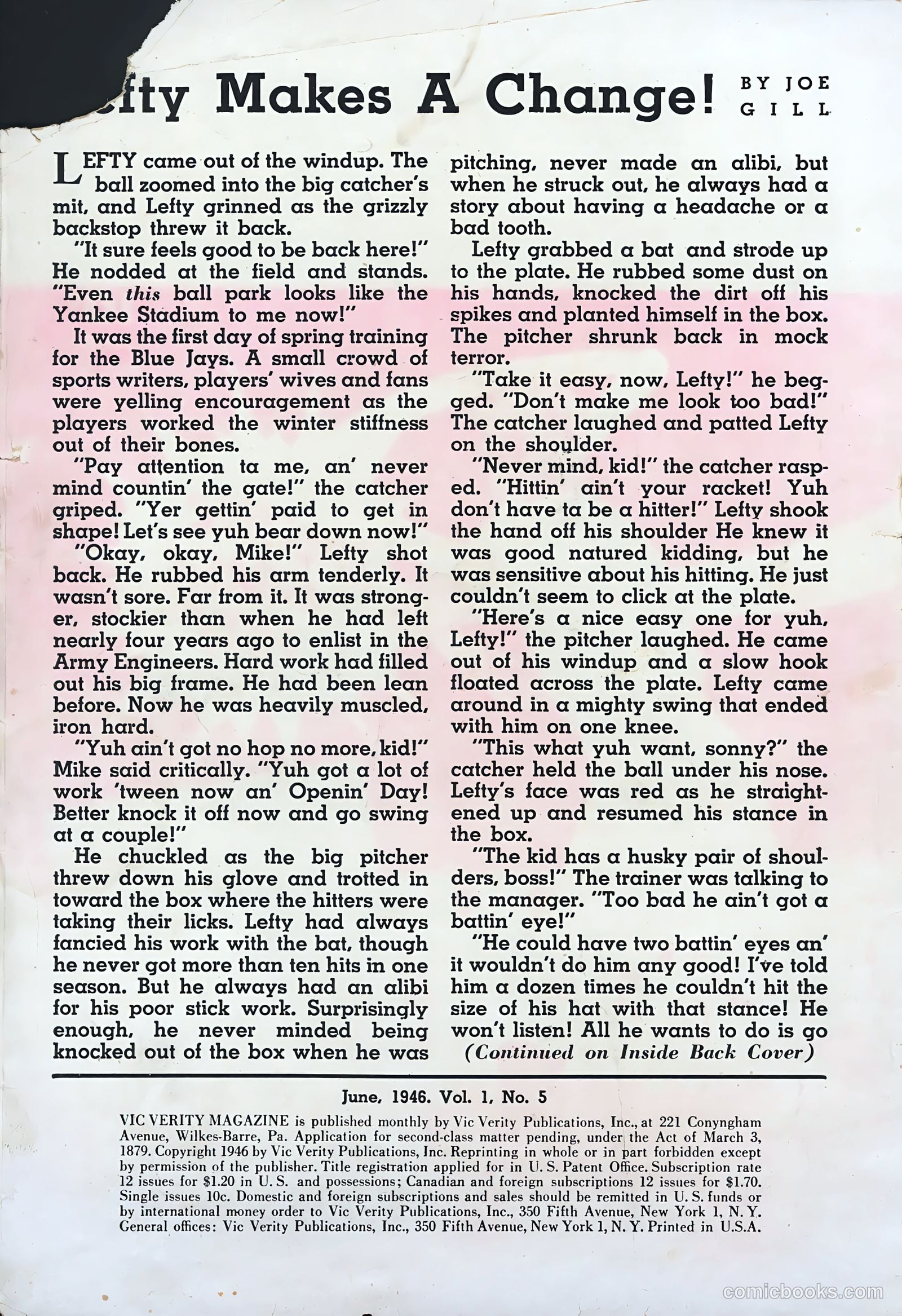 Vic Verity Magazine #5 — page 2 of 36