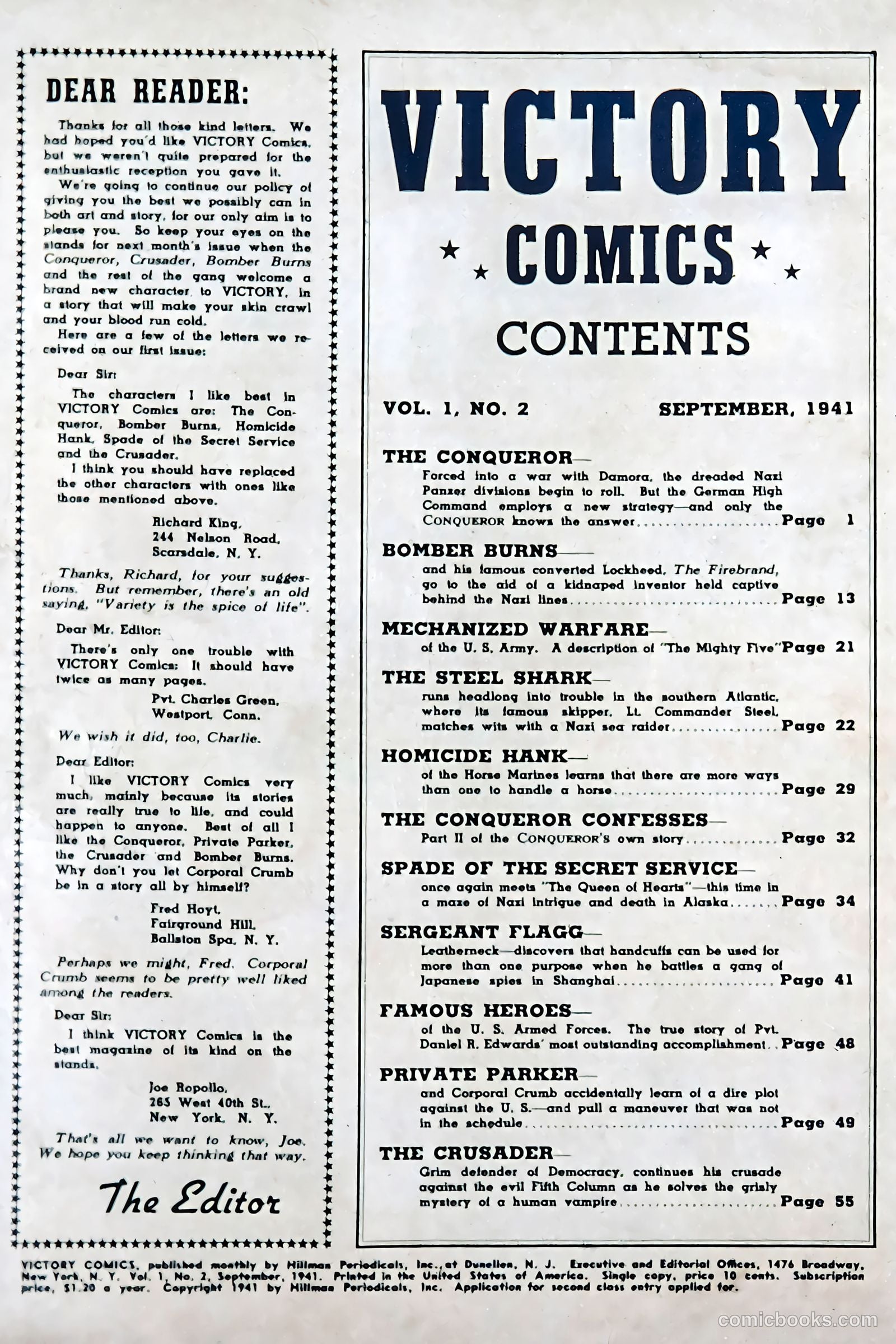 Victory Comics #2 — page 2 of 67
