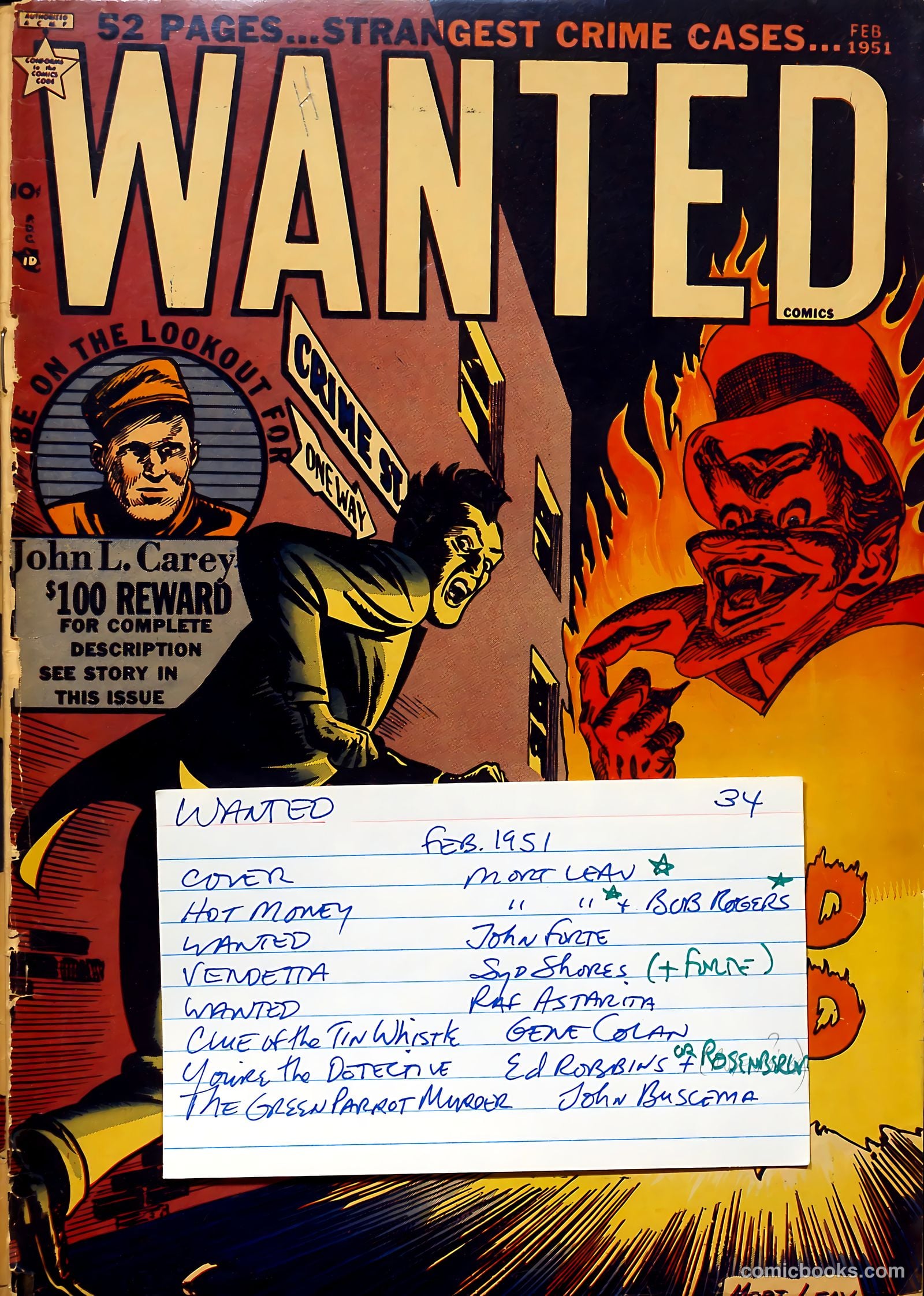 Wanted Comics #34 — page 53 of 53