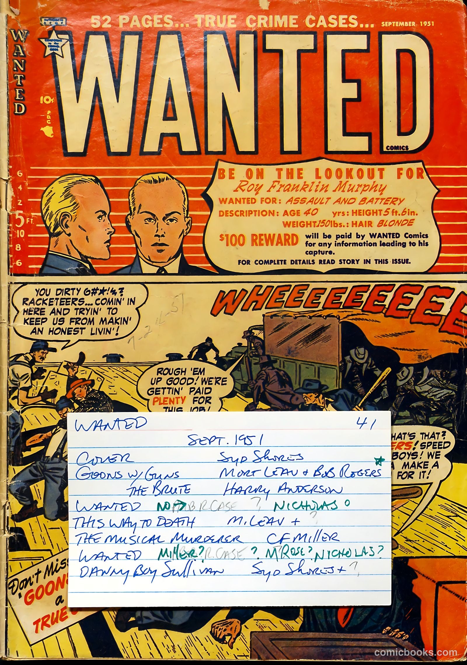 Wanted Comics #41 — page 53 of 53